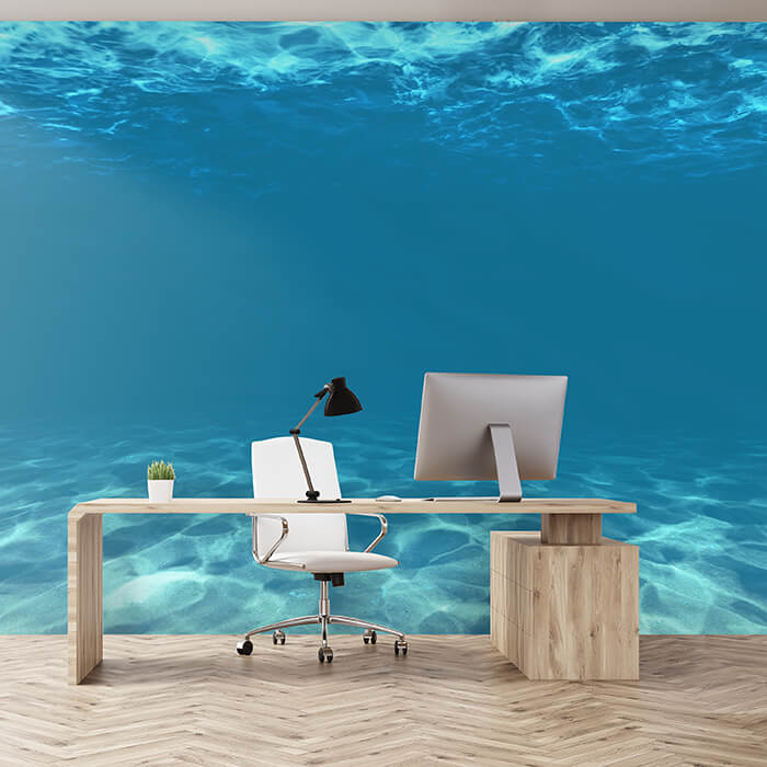 Fototapete Hellblau unter Wasser M1053 - Bild 1 Fototapete Hellblau unter Wasser M1053 - Bild 1