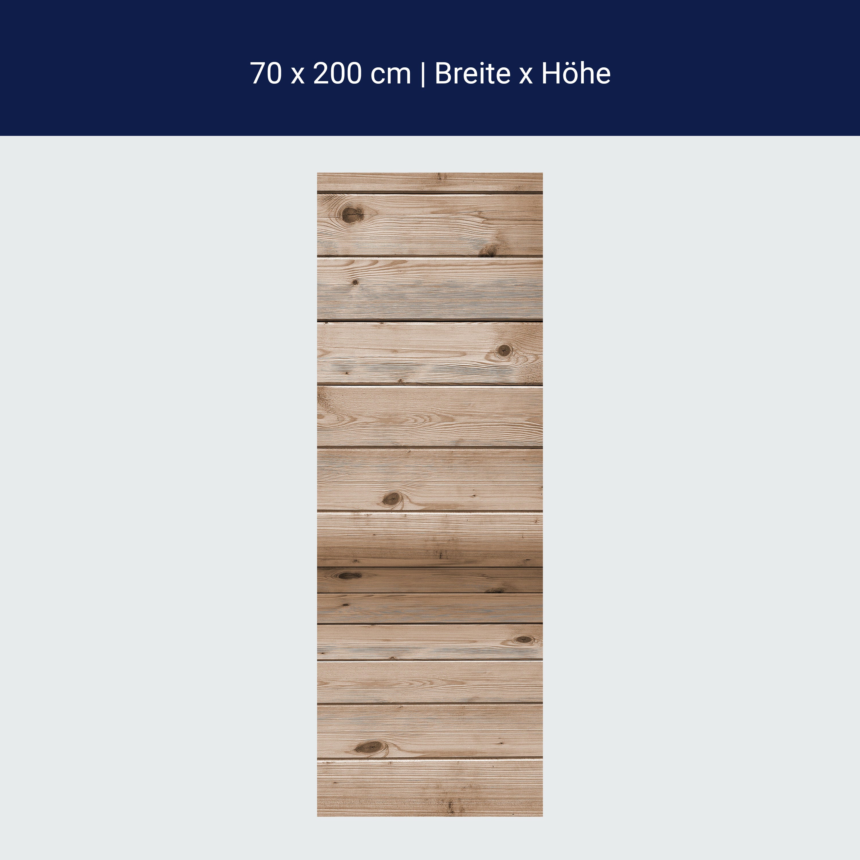 Türtapete Zimmer aus Holzbohlen M1055 Türtapete Zimmer aus Holzbohlen M1055
