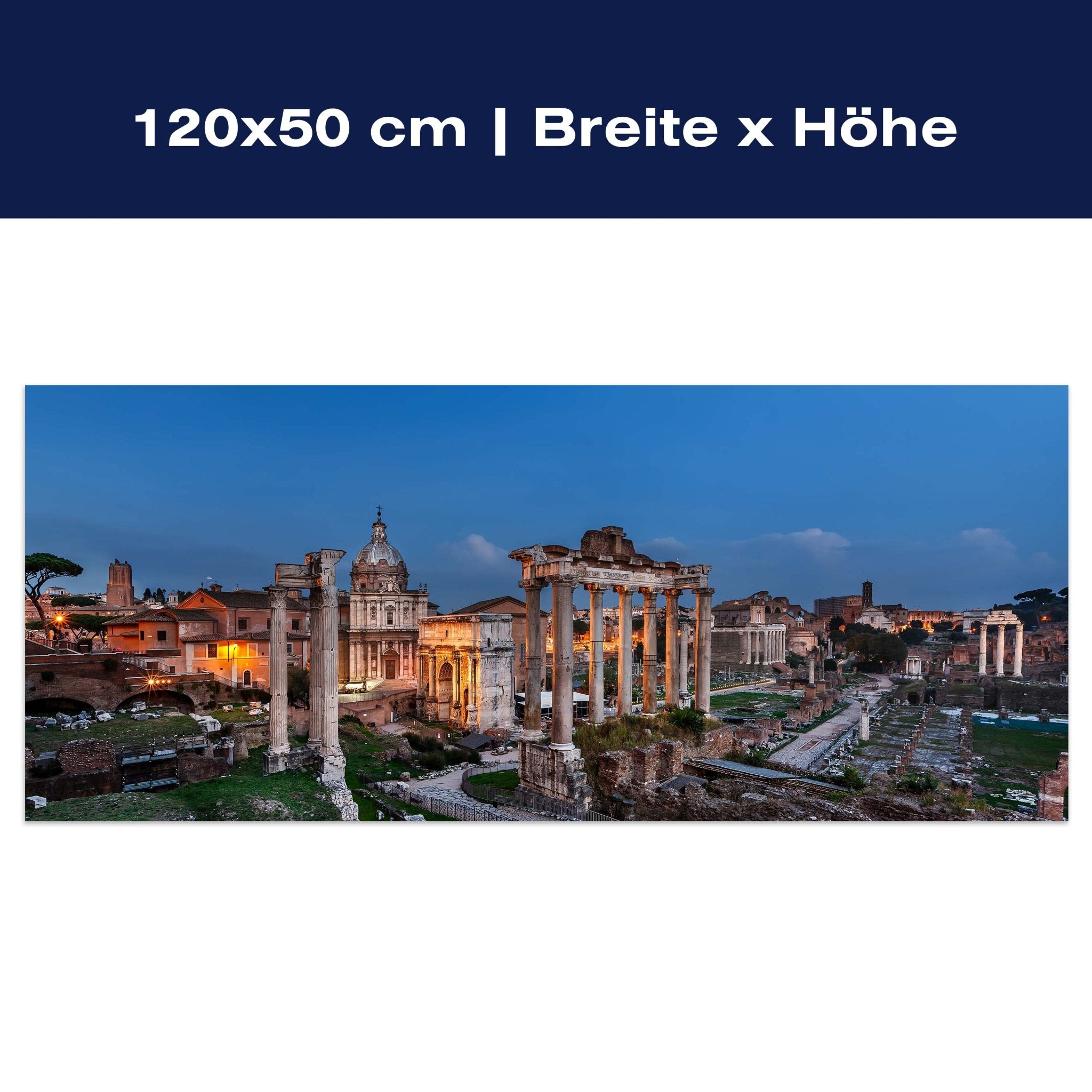 Leinwandbild Panorama des römischen Forums M1056 Leinwandbild Panorama des römischen Forums M1056