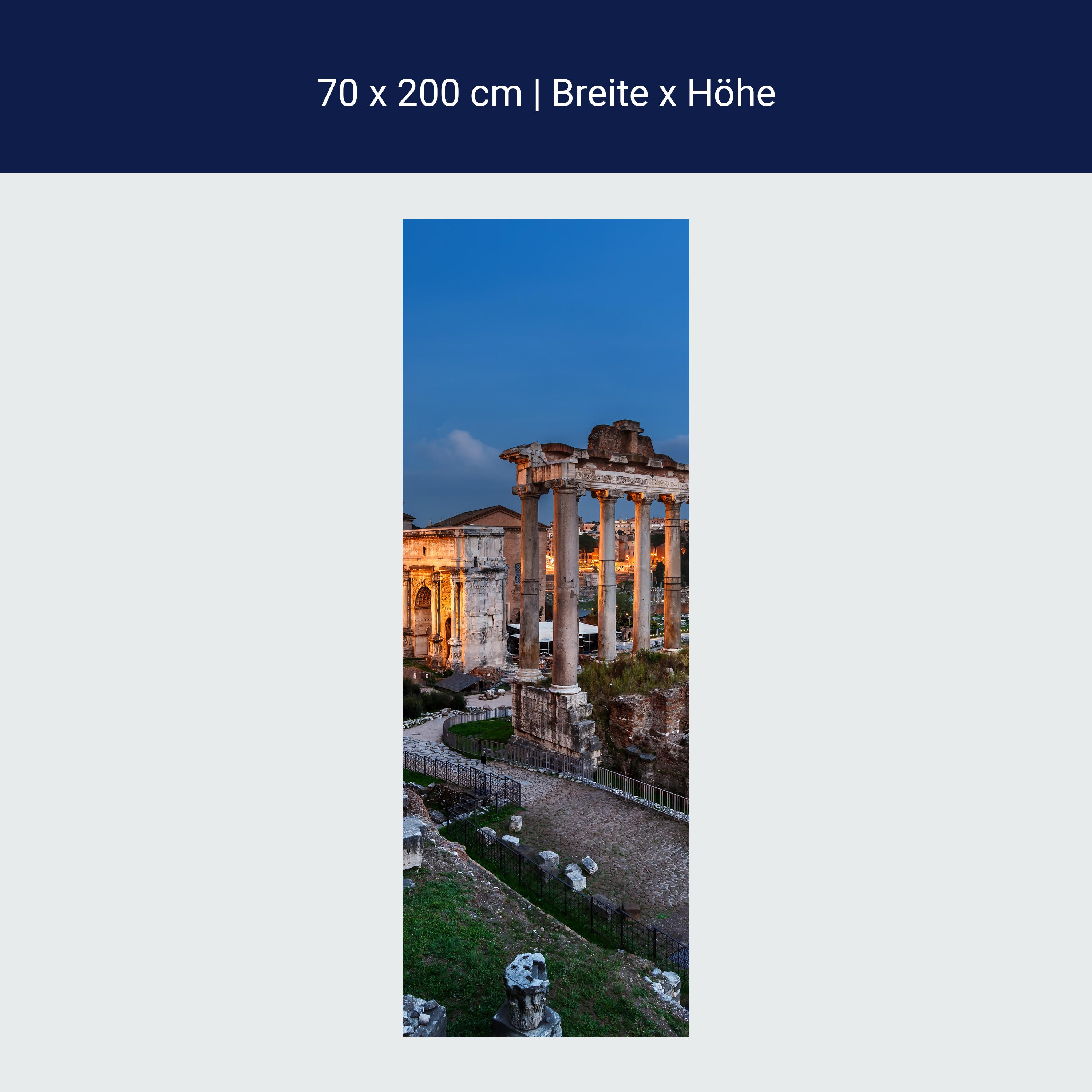 Türtapete Panorama des römischen Forums M1056 Türtapete Panorama des römischen Forums M1056