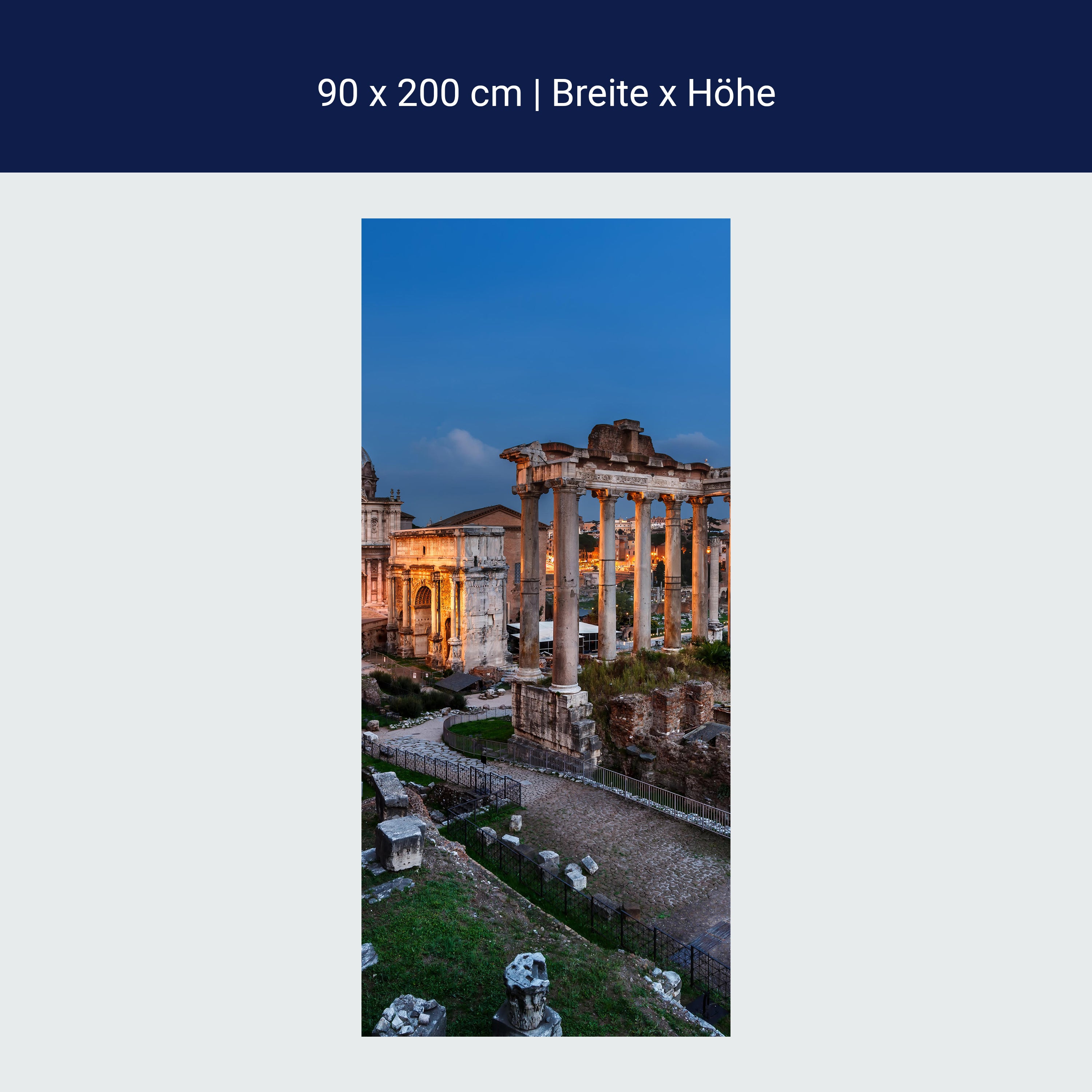 Türtapete Panorama des römischen Forums M1056 Türtapete Panorama des römischen Forums M1056