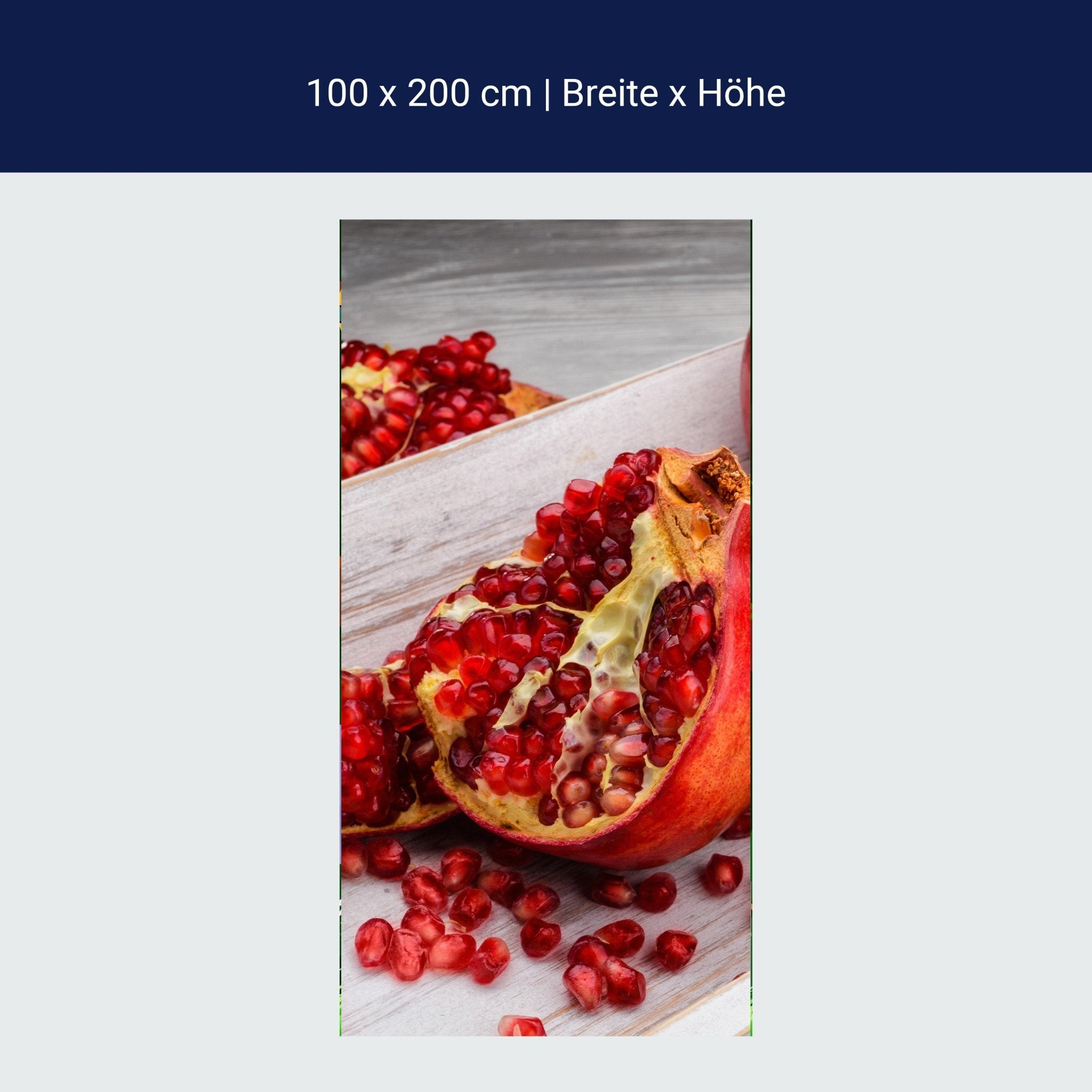 Türtapete Rote Granatapfelfrüchte M1063 Türtapete Rote Granatapfelfrüchte M1063