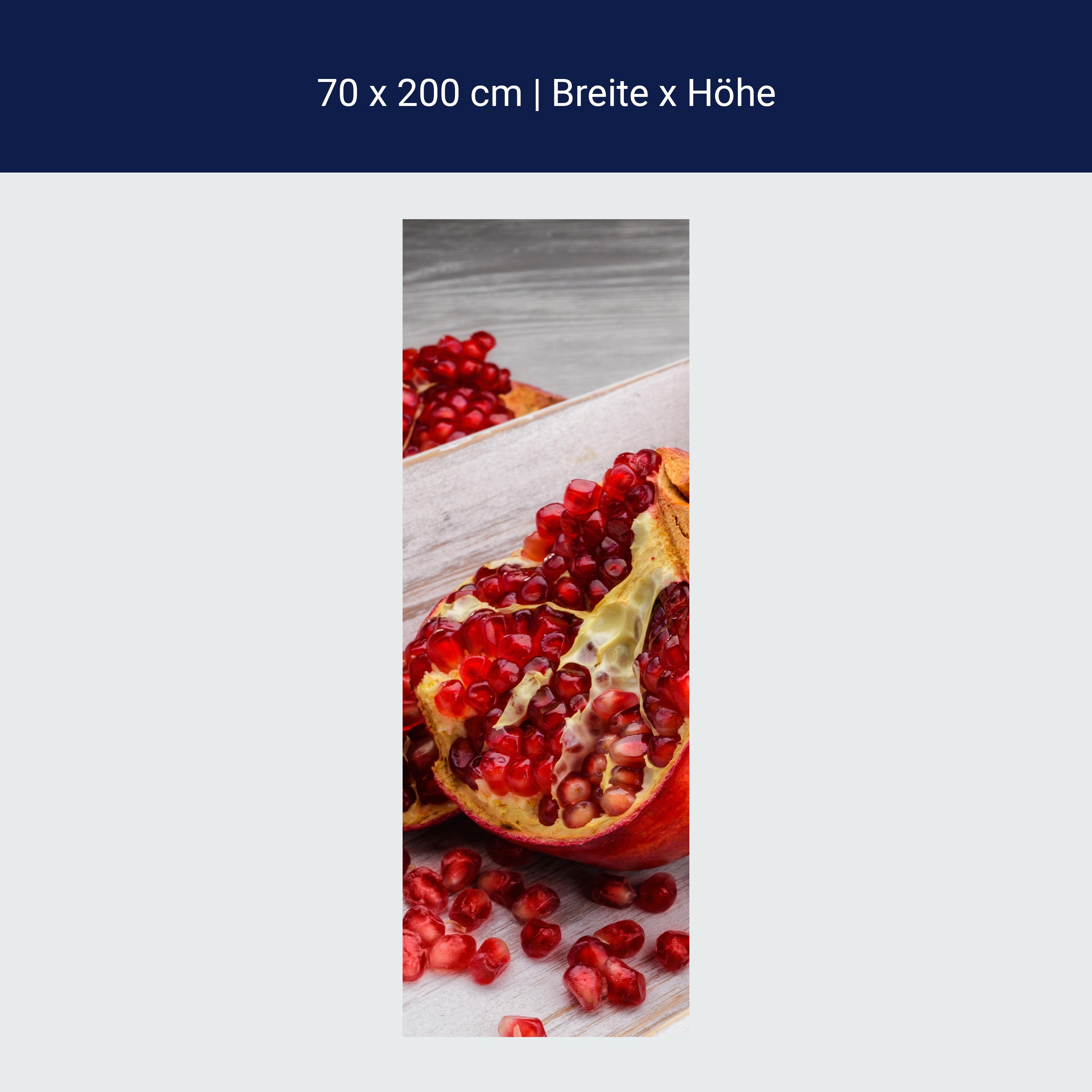 Türtapete Rote Granatapfelfrüchte M1063 Türtapete Rote Granatapfelfrüchte M1063