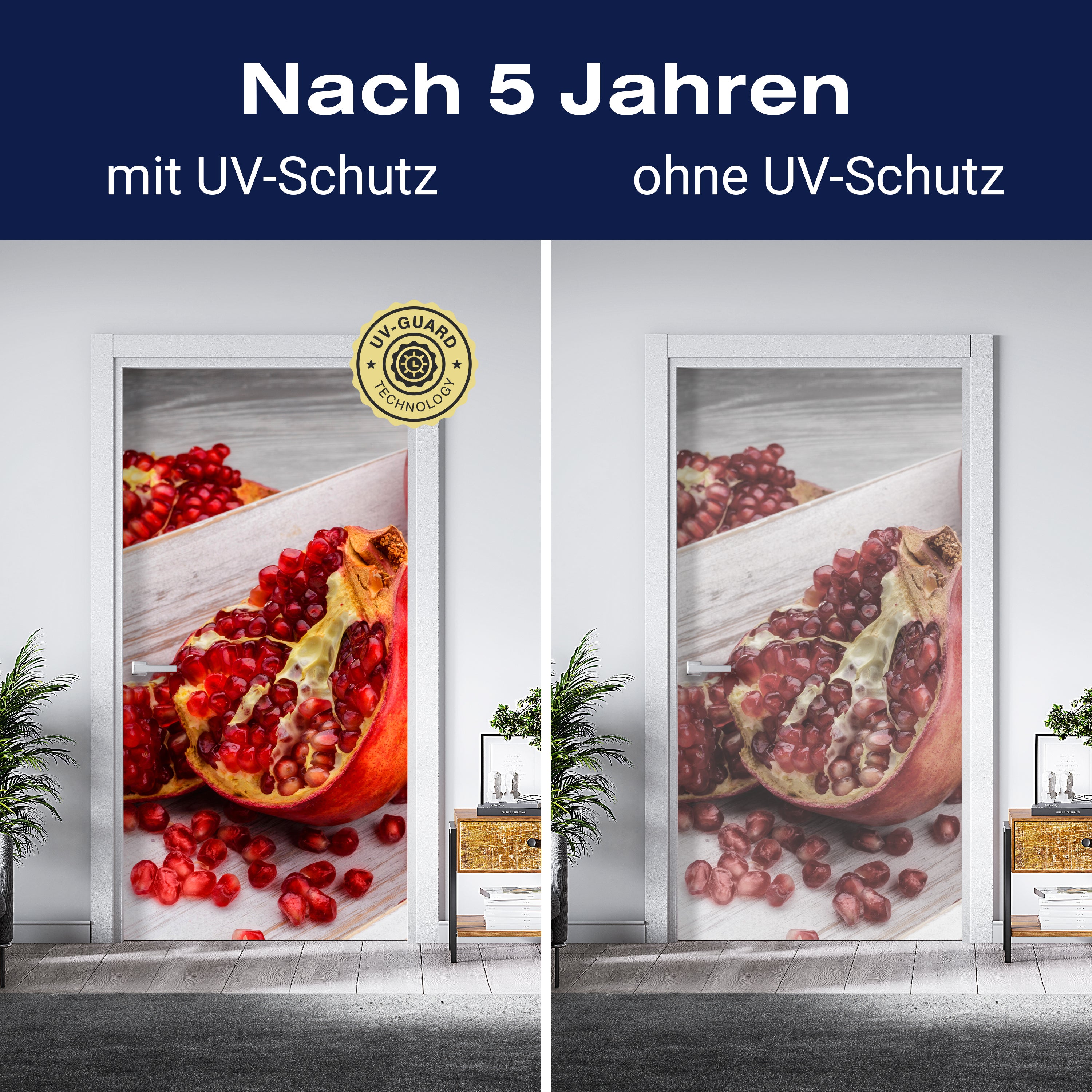 Türtapete Rote Granatapfelfrüchte M1063 - Bild 4 Türtapete Rote Granatapfelfrüchte M1063 - Bild 4