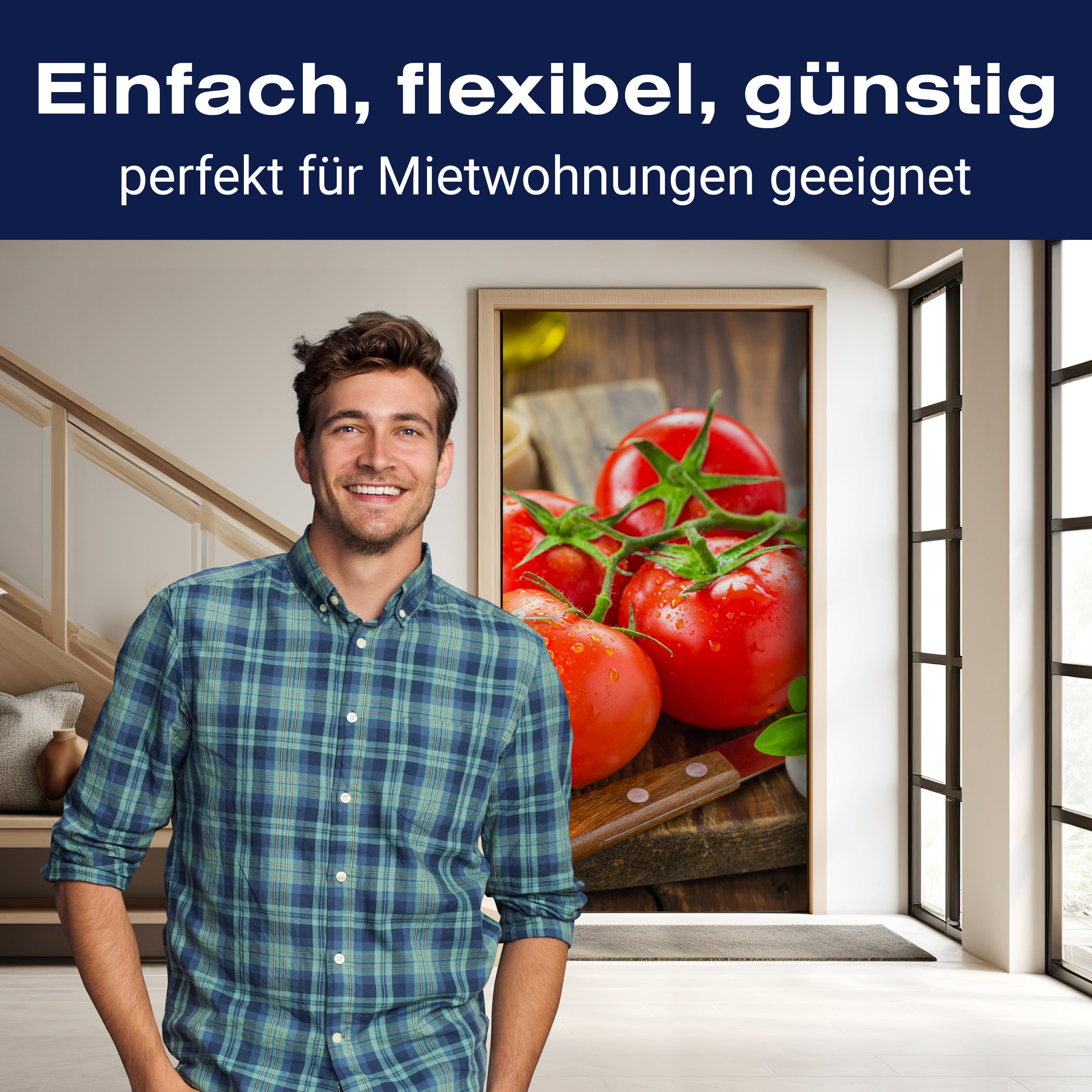 Türtapete Tomaten und Nudeln M1064 - Bild 3 Türtapete Tomaten und Nudeln M1064 - Bild 3