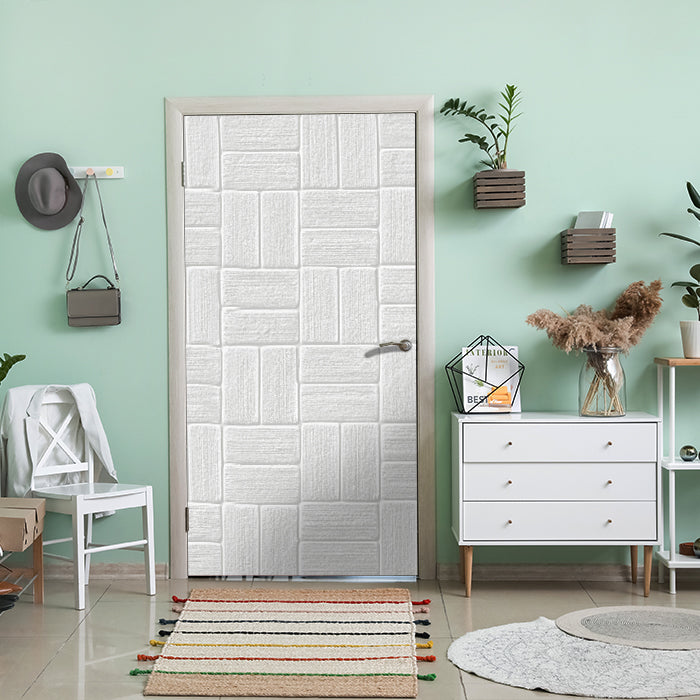 Türtapete Weißes dekoratives Muster M1065 - Bild 1 Türtapete Weißes dekoratives Muster M1065 - Bild 1