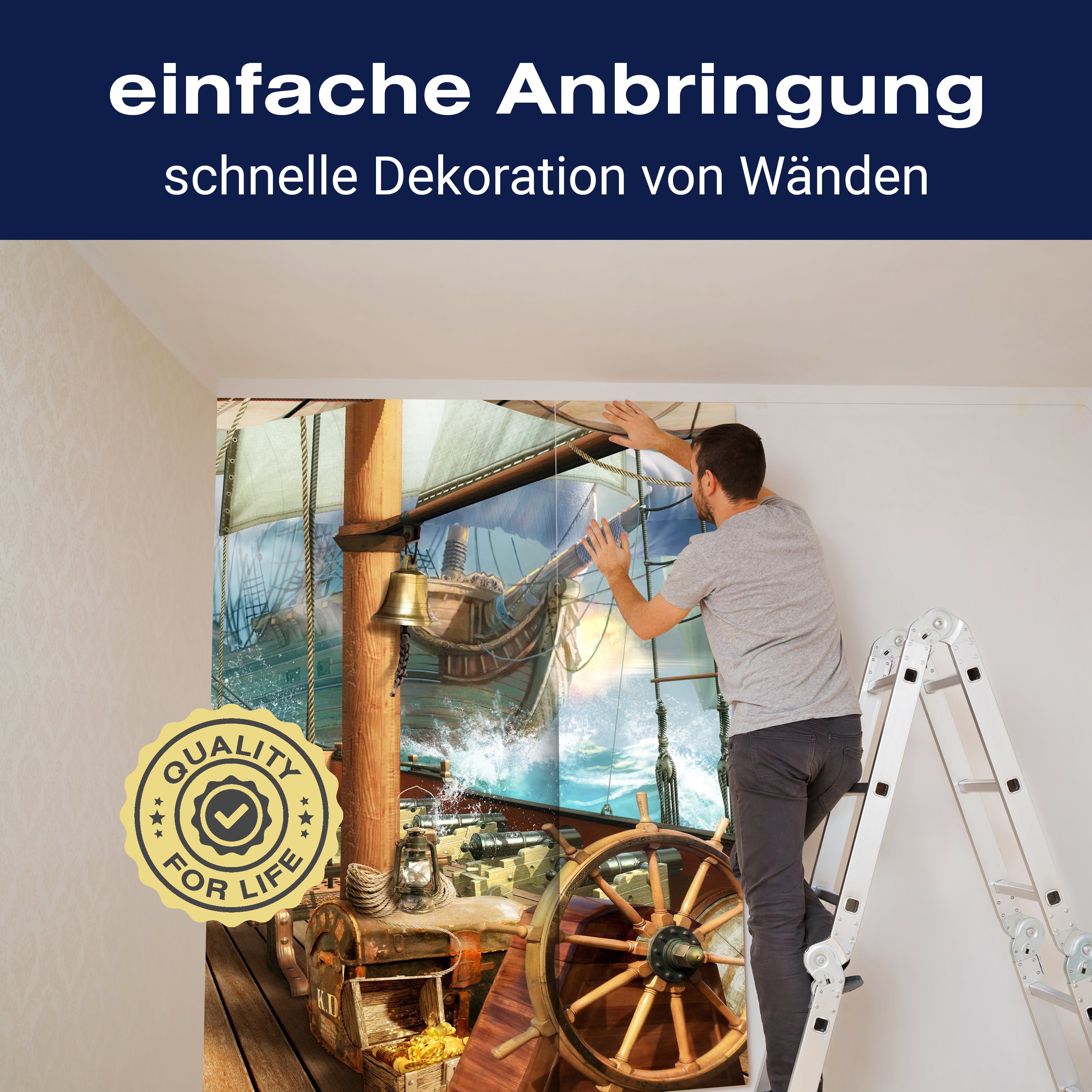 Fototapete Piraten-Schiff Galeone M1068 - Bild 3 Fototapete Piraten-Schiff Galeone M1068 - Bild 3