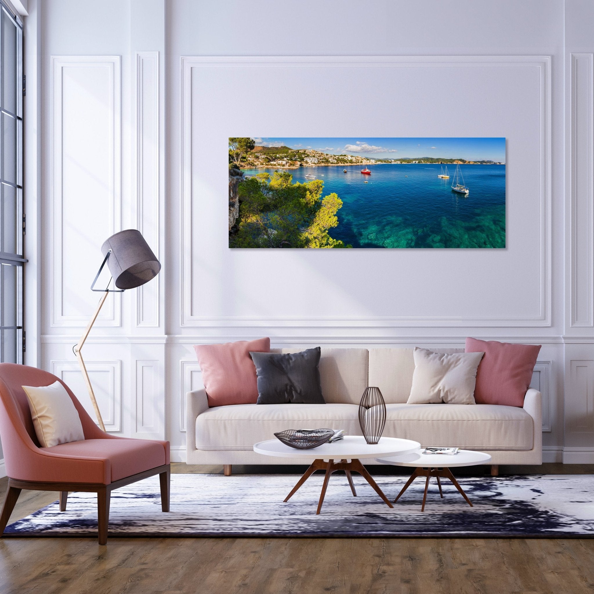 Leinwandbild Mittelmeer Küste, Mediterran, Boot, Meer M1072 kaufen - Bild 2 Leinwandbild Mittelmeer Küste, Mediterran, Boot, Meer M1072 kaufen - Bild 2