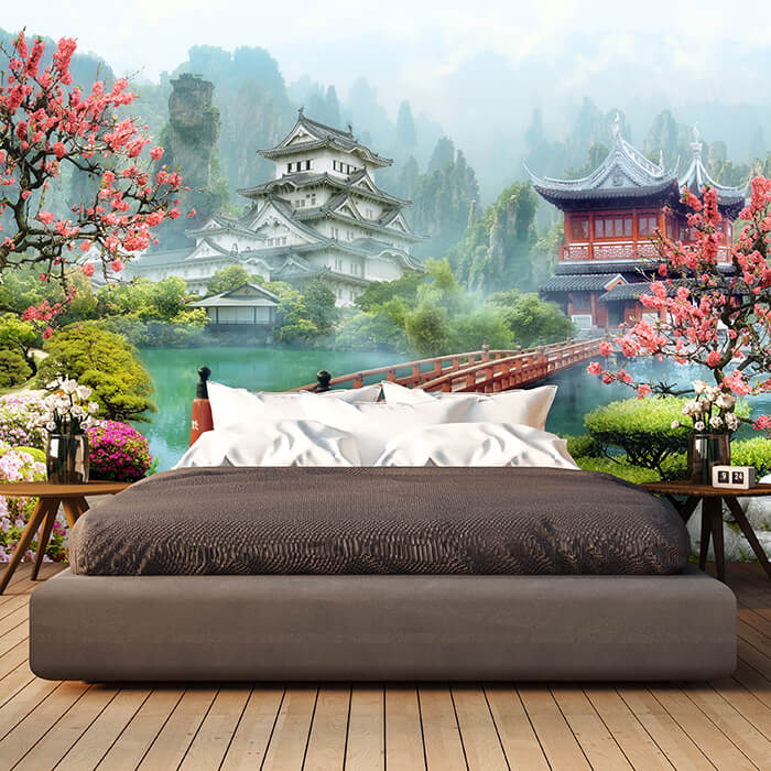 Fototapete Asien Dorf Japan M1072 - Bild 1 Fototapete Asien Dorf Japan M1072 - Bild 1