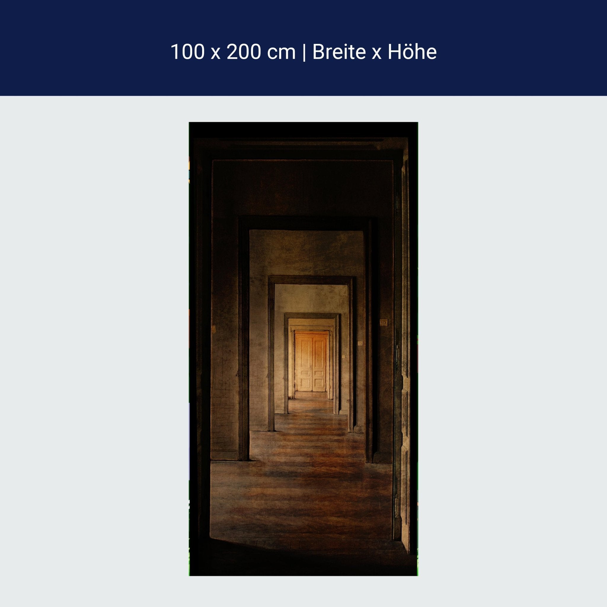 Türtapete Türen Flur, Holz, Tür, Rustikal, Parkett M1073 Türtapete Türen Flur, Holz, Tür, Rustikal, Parkett M1073