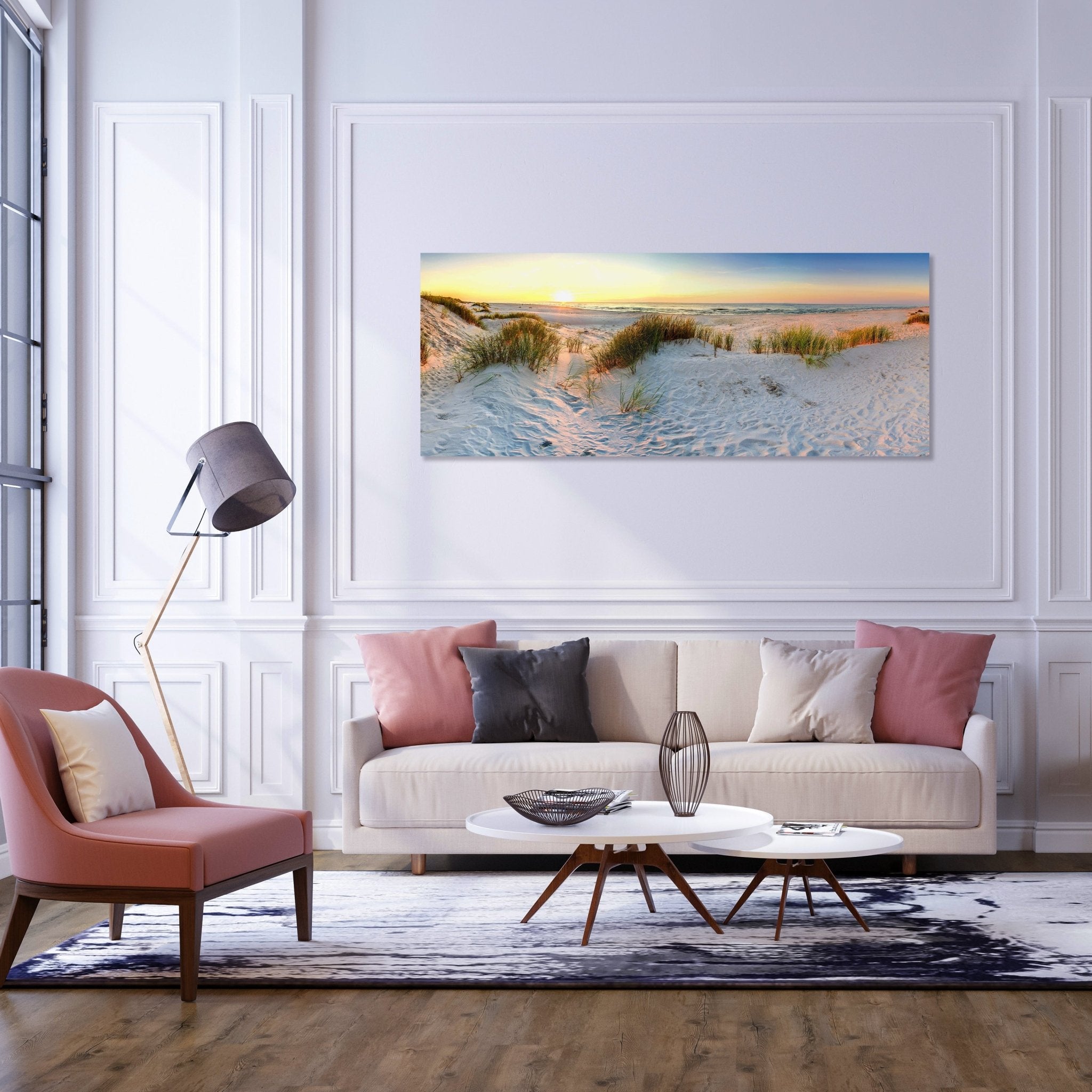 Leinwandbild Strand am Abend, Sonne, Meer, Sand M1079 kaufen - Bild 2 Leinwandbild Strand am Abend, Sonne, Meer, Sand M1079 kaufen - Bild 2