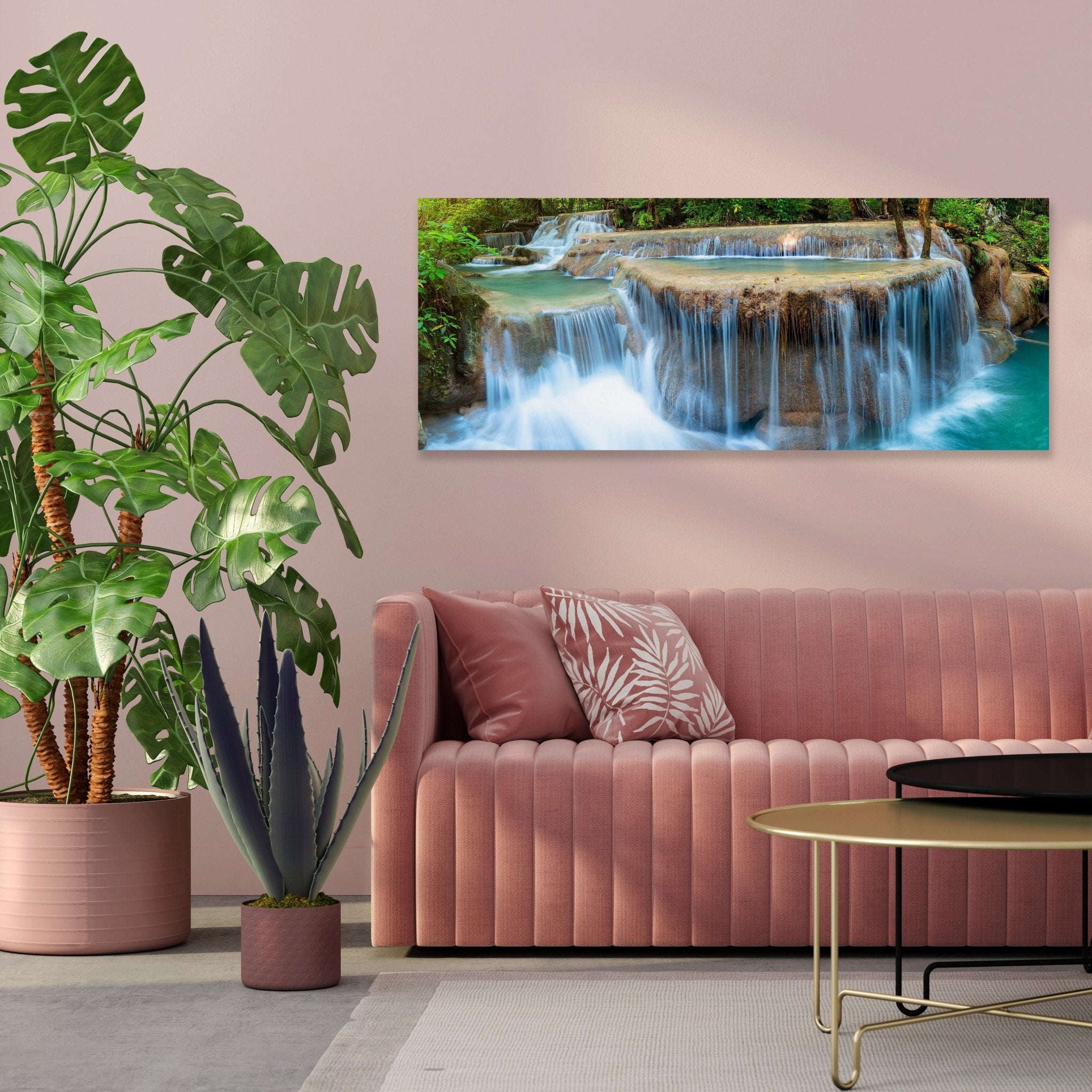 Leinwandbild Wasserfall im Dschungel, Urwald, Wasser M1080 kaufen - Bild 3 Leinwandbild Wasserfall im Dschungel, Urwald, Wasser M1080 kaufen - Bild 3