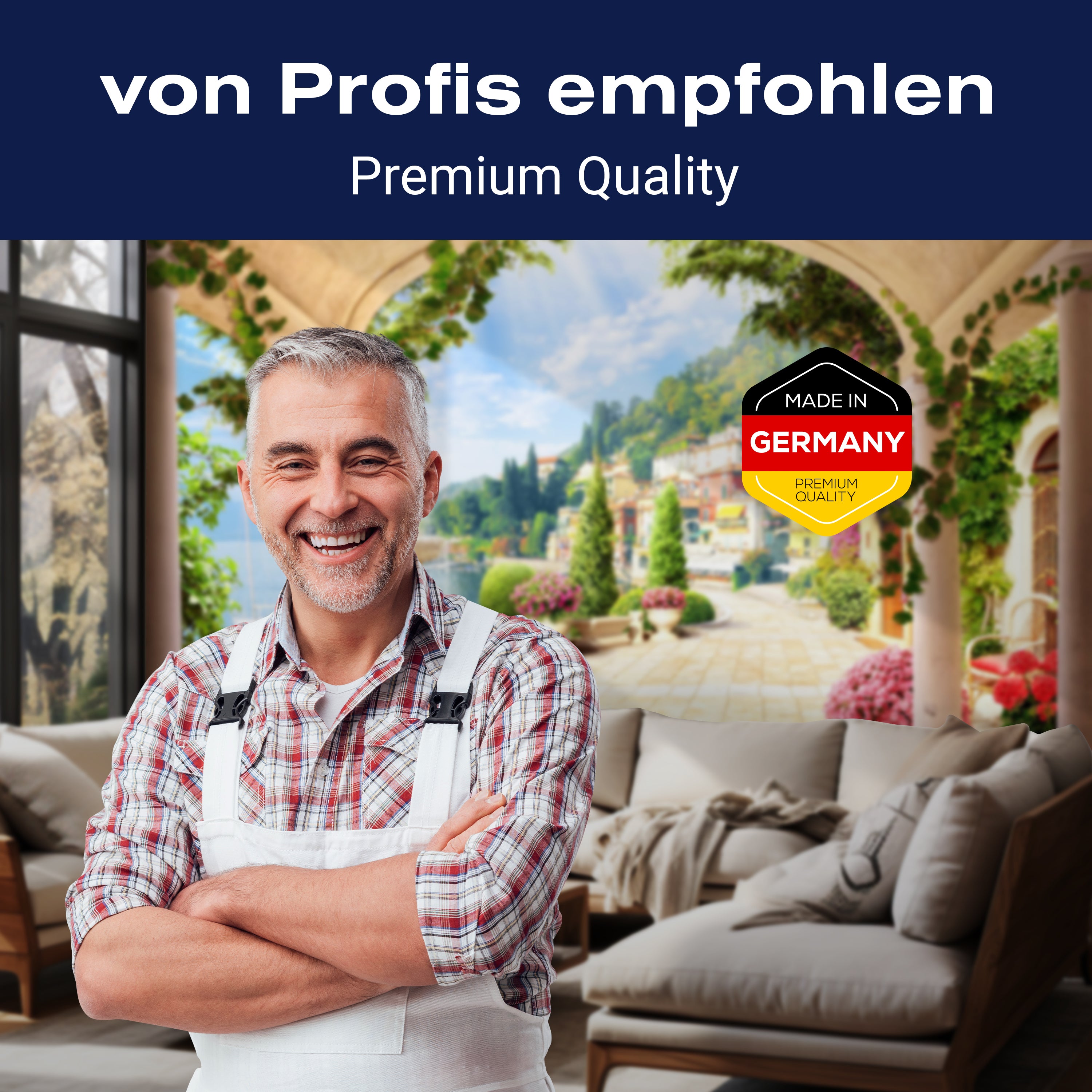 Fototapete Seeblick Sandstein Terrasse M1080 - Bild 5 Fototapete Seeblick Sandstein Terrasse M1080 - Bild 5