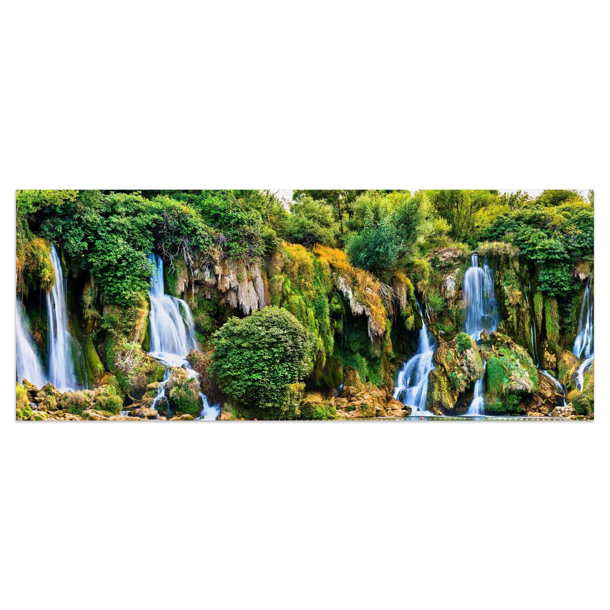 Leinwandbild Wasserfall im Urwald, Klippe, Dschungel M1081 kaufen - Bild 1 Leinwandbild Wasserfall im Urwald, Klippe, Dschungel M1081 kaufen - Bild 1
