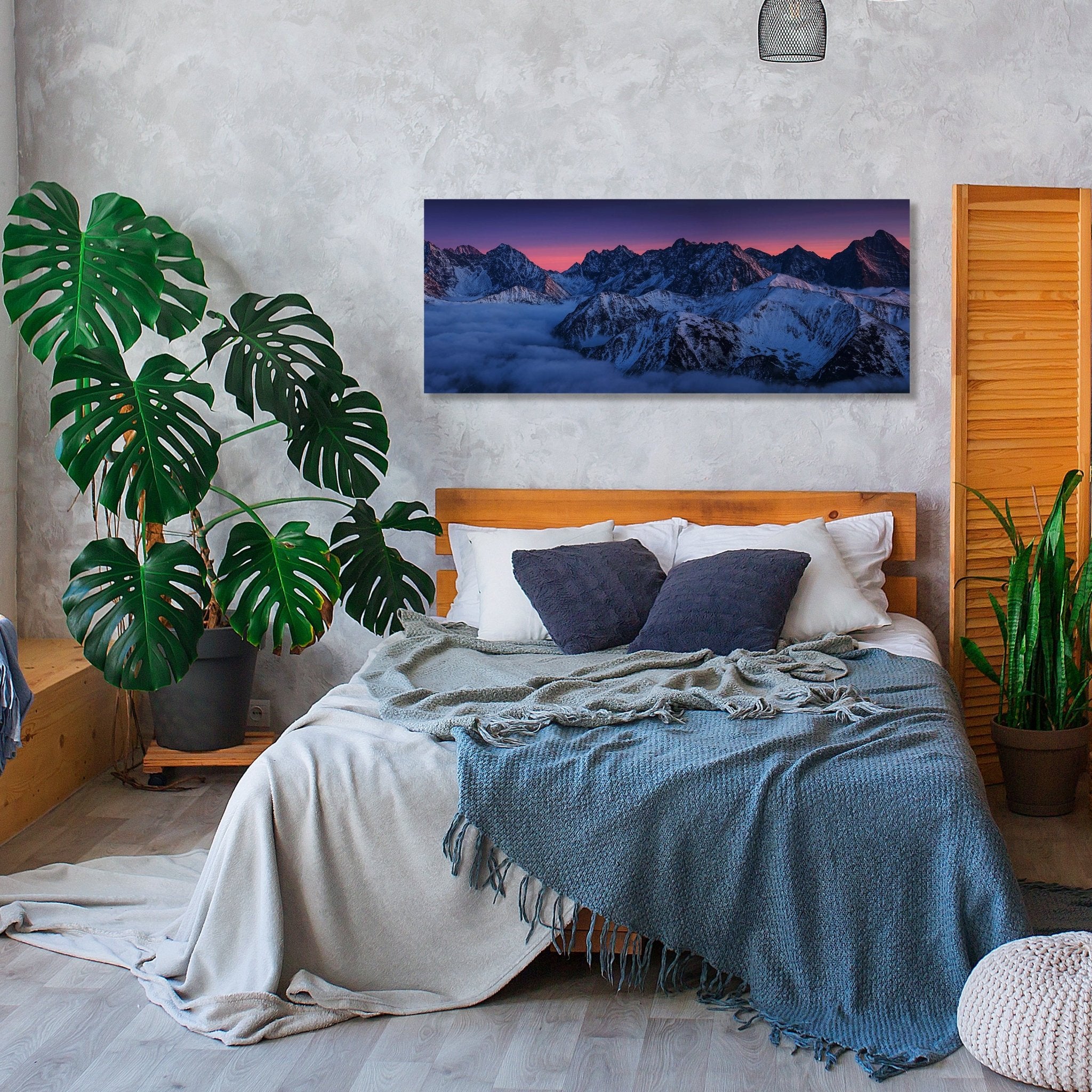 Leinwandbild Berge im Abendrot, Gebirge, Schnee, Berg M1090 kaufen - Bild 2 Leinwandbild Berge im Abendrot, Gebirge, Schnee, Berg M1090 kaufen - Bild 2