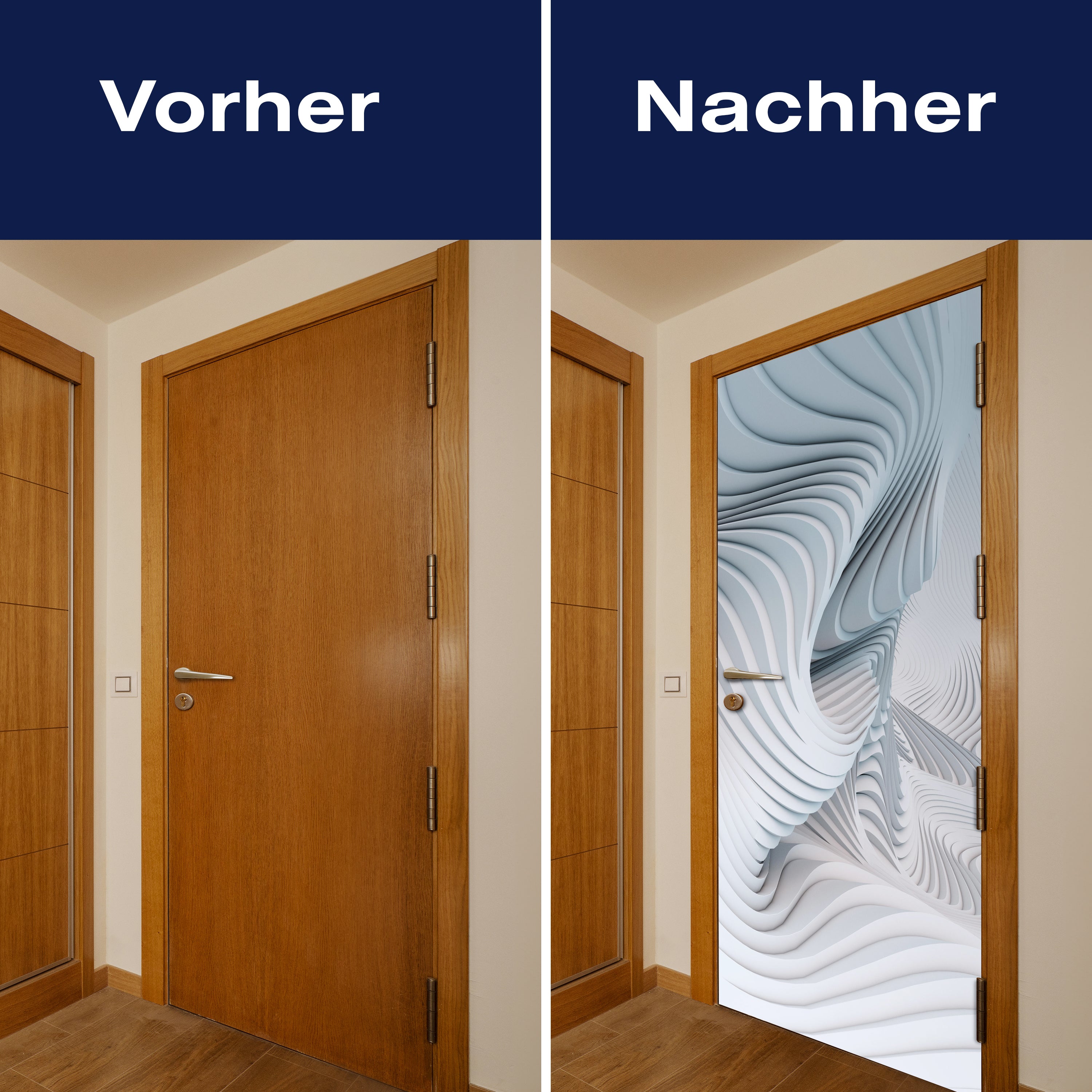 Türtapete Abstrakte Wellen, 3D Effekt, modern M1090 - Bild 10 Türtapete Abstrakte Wellen, 3D Effekt, modern M1090 - Bild 10