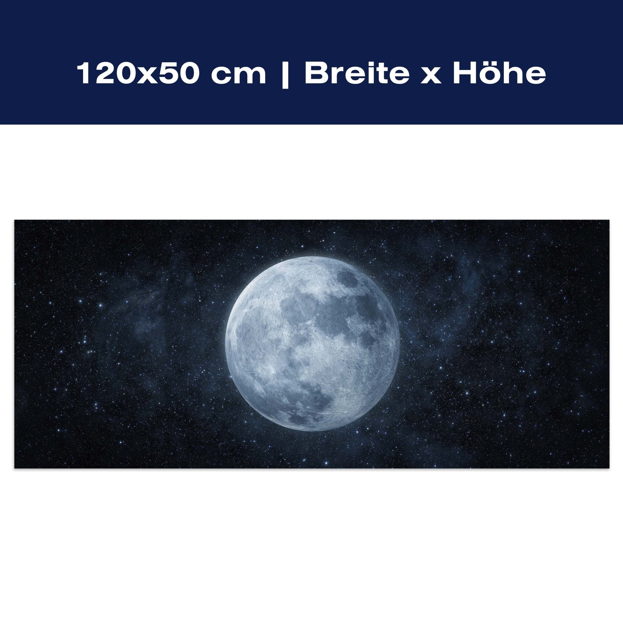 Leinwandbild Mond, Weltall, Sterne, Nacht, Galaxie M1092 Leinwandbild Mond, Weltall, Sterne, Nacht, Galaxie M1092