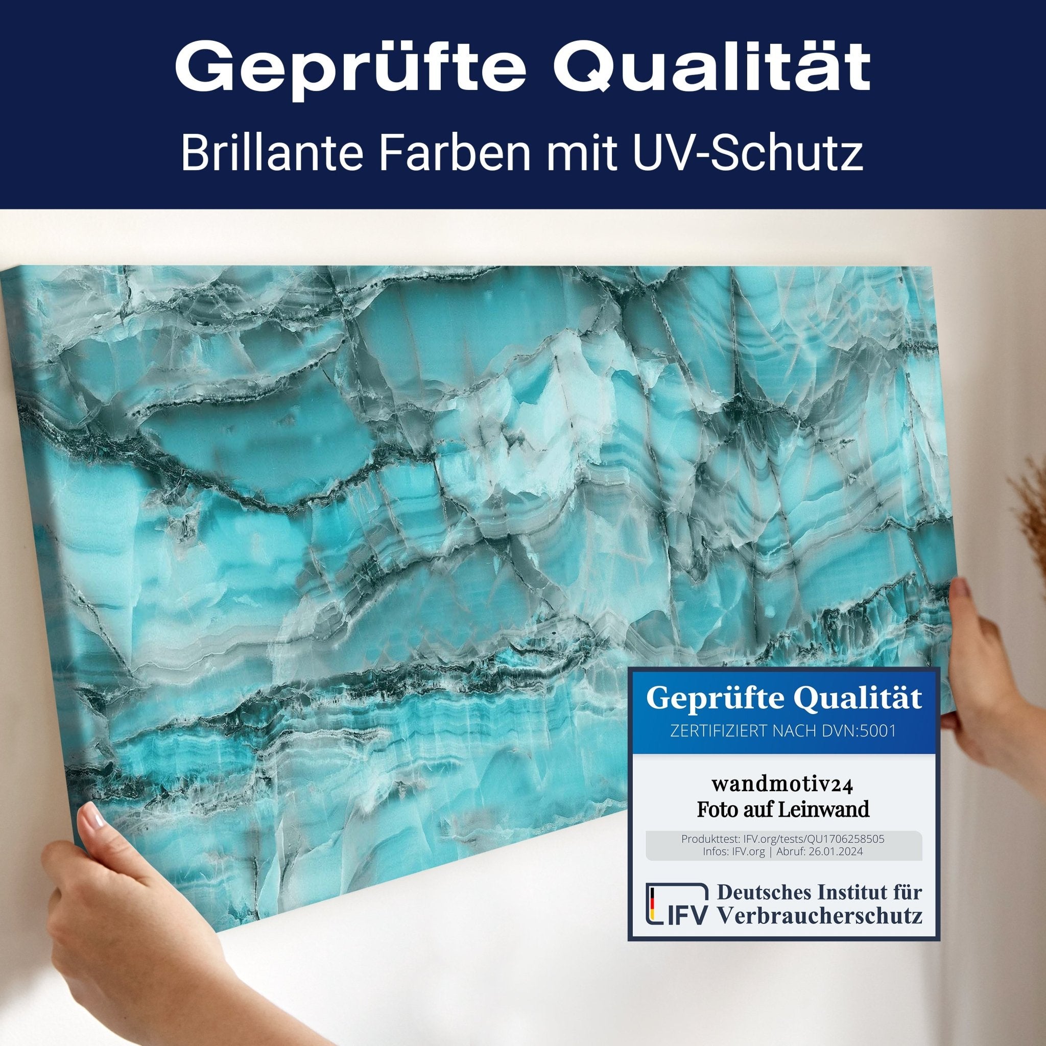 Leinwandbild hellblauer Marmor, Gestein, Blau, Stein M1094 kaufen - Bild 4 Leinwandbild hellblauer Marmor, Gestein, Blau, Stein M1094 kaufen - Bild 4