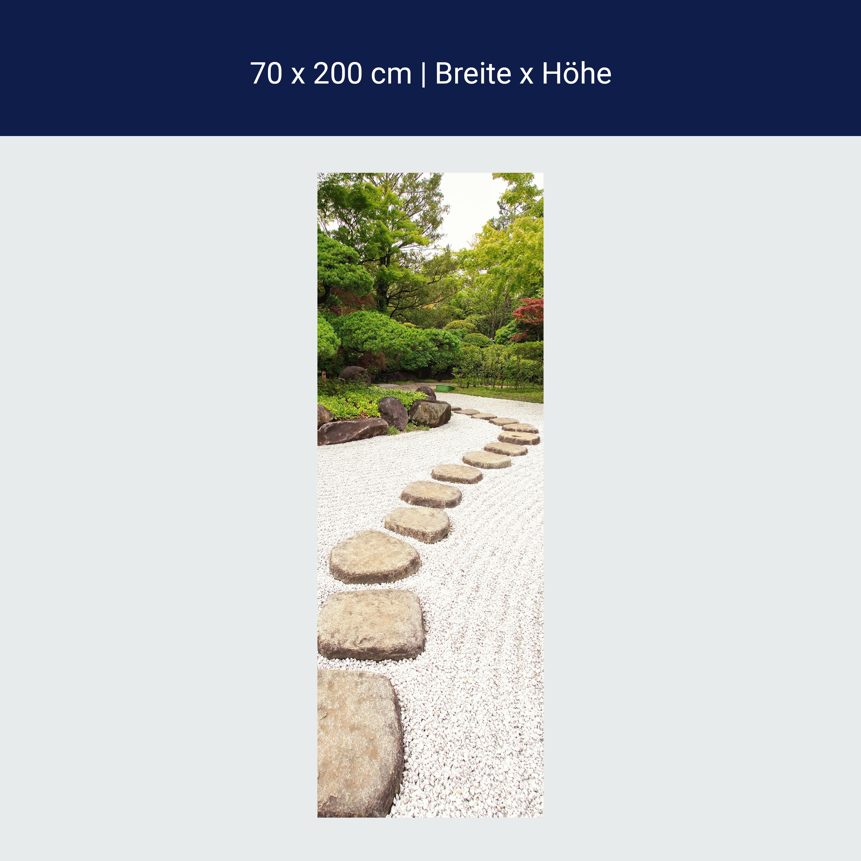 Türtapete Steine in einem Park, Kies, Garten M1095 Türtapete Steine in einem Park, Kies, Garten M1095