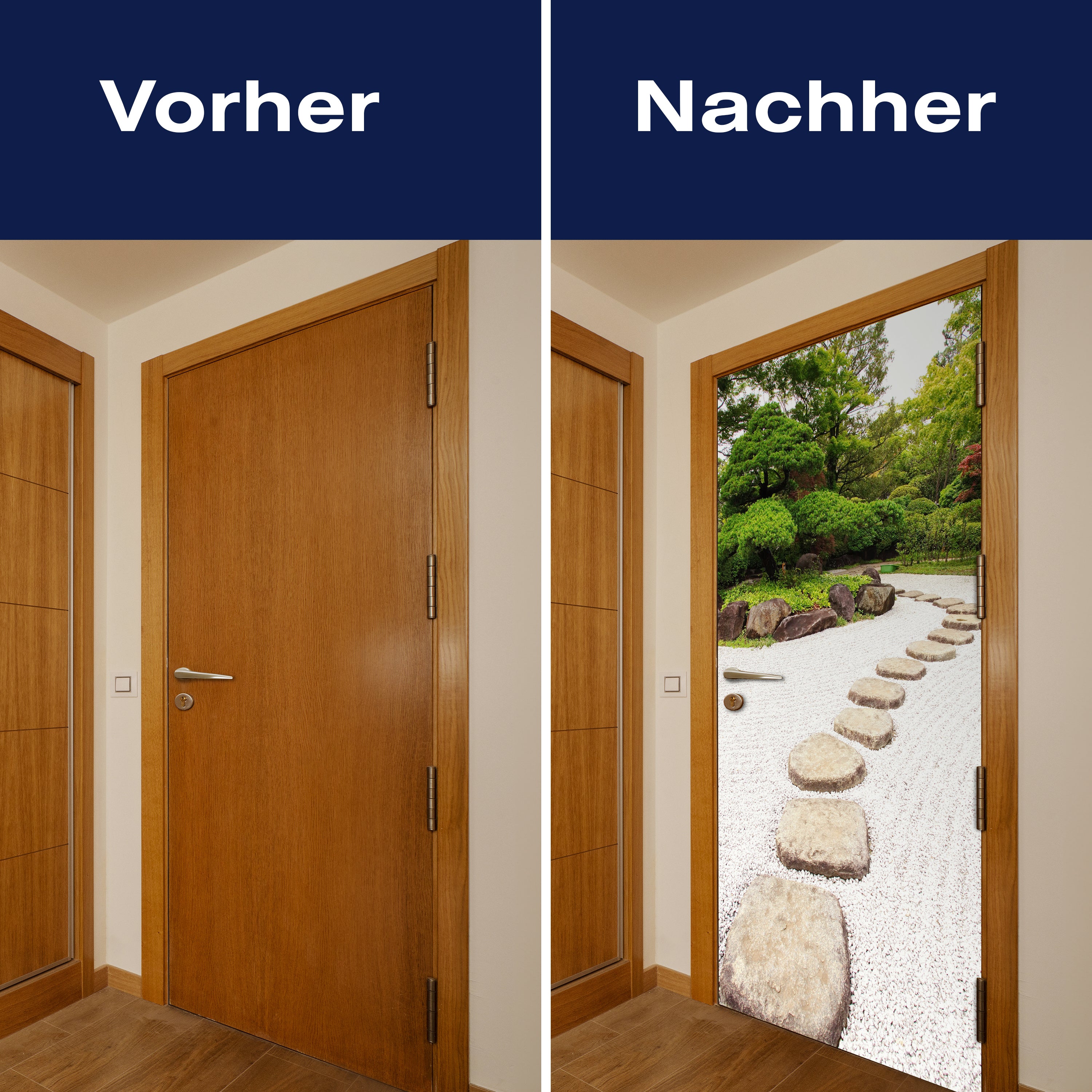 Türtapete Steine in einem Park, Kies, Garten M1095 - Bild 10 Türtapete Steine in einem Park, Kies, Garten M1095 - Bild 10