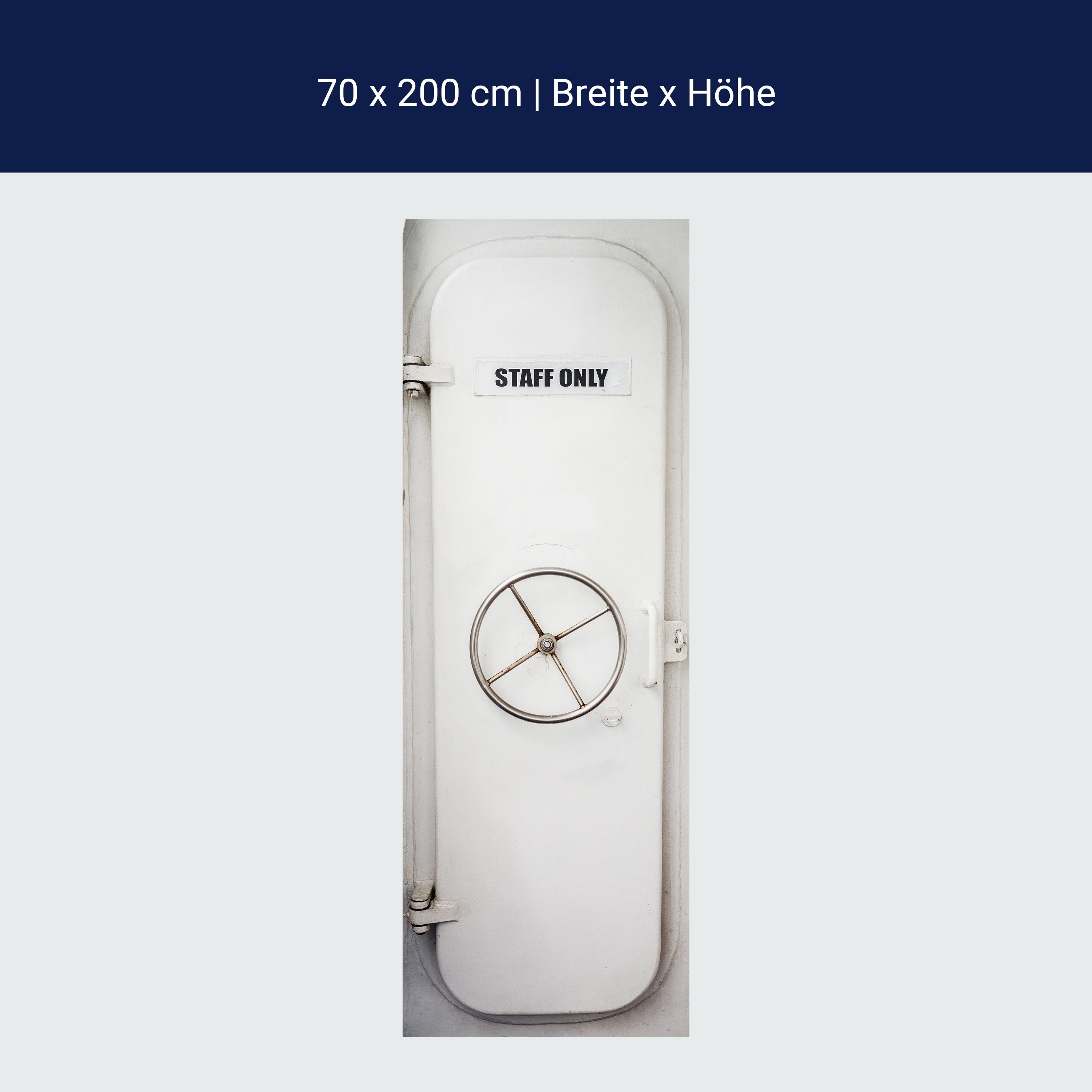 Türtapete Schiffs-tür, Dreh-rad, See-fahrt M1096 Türtapete Schiffs-tür, Dreh-rad, See-fahrt M1096