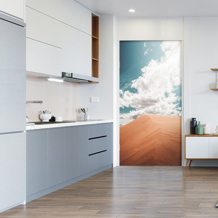 Türtapete Düne in den Himmel, Sand, Wüste, Wolken M1099 - Bild 1 Türtapete Düne in den Himmel, Sand, Wüste, Wolken M1099 - Bild 1