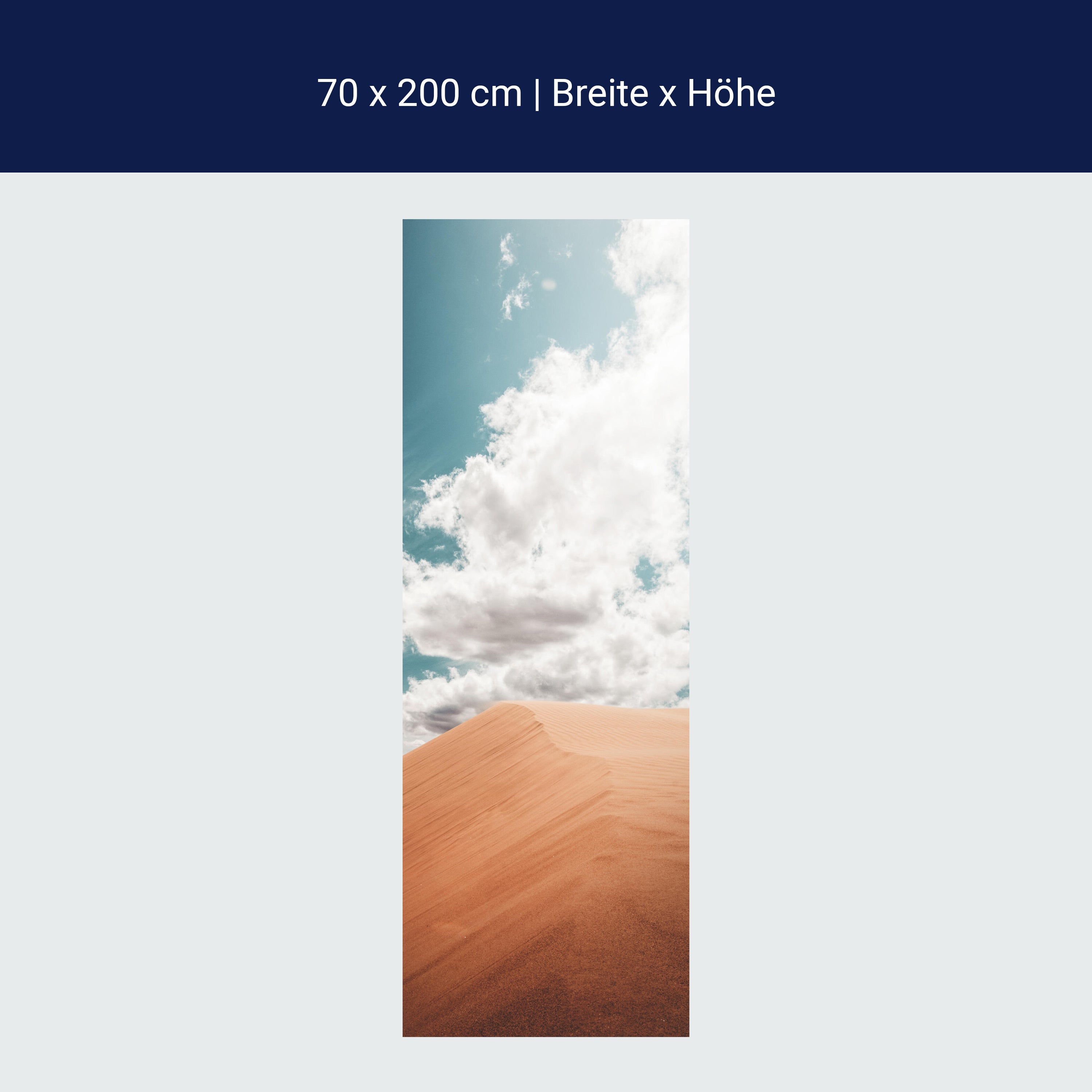 Türtapete Düne in den Himmel, Sand, Wüste, Wolken M1099 Türtapete Düne in den Himmel, Sand, Wüste, Wolken M1099