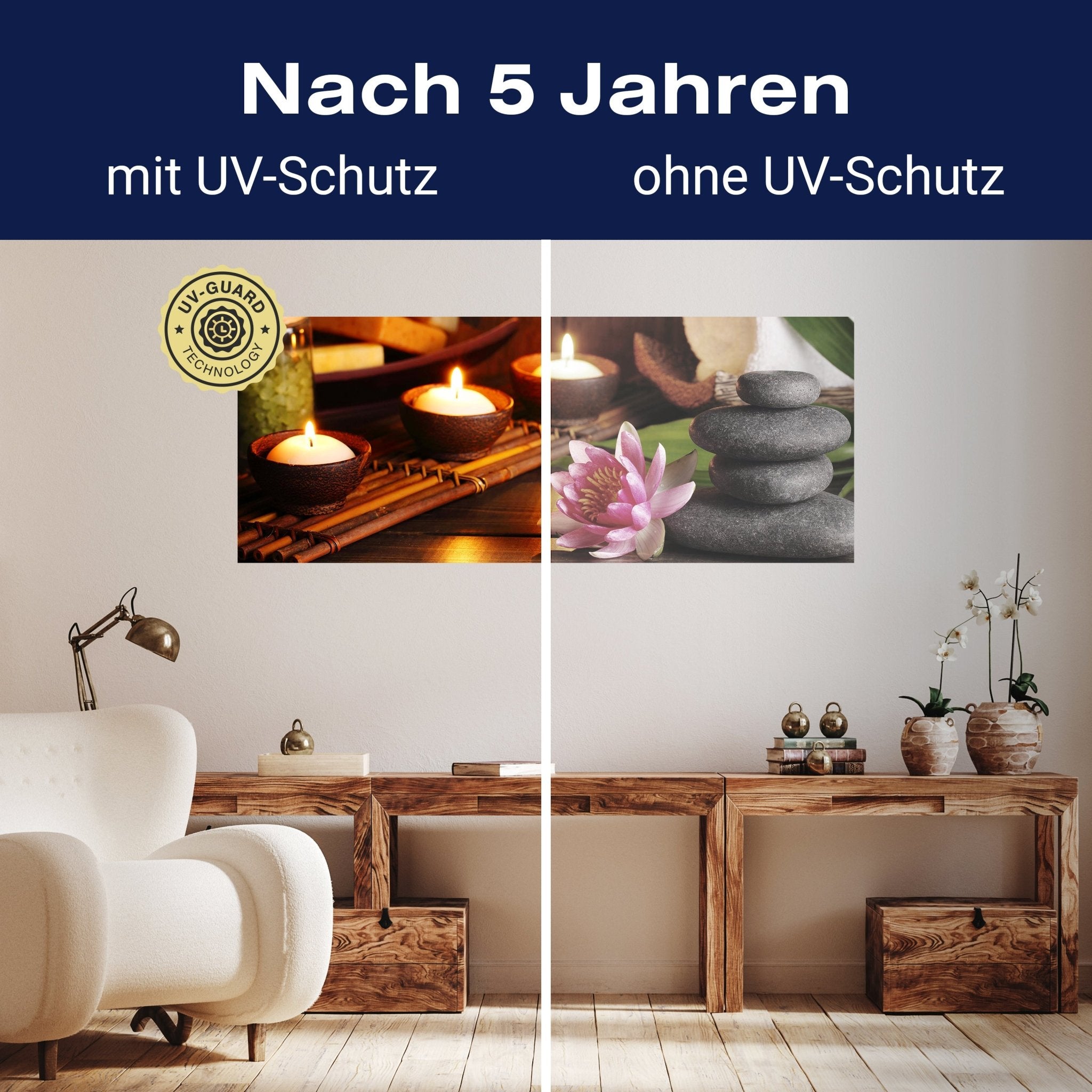 Leinwandbild Steine, Kerzen & Blüte, Lotus, Wellness M1100 kaufen - Bild 9 Leinwandbild Steine, Kerzen & Blüte, Lotus, Wellness M1100 kaufen - Bild 9