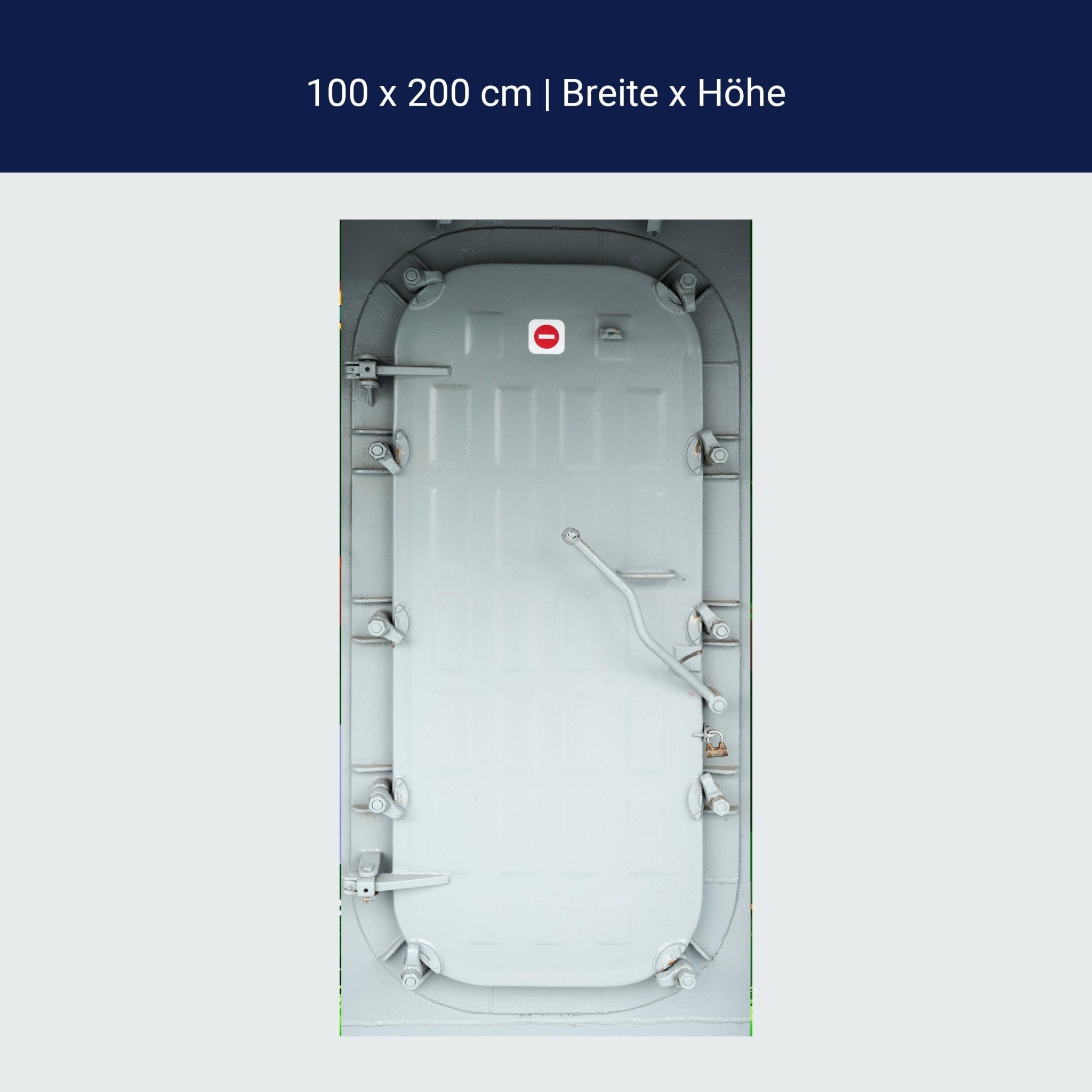 Türtapete Schiffs-schleuse, Grau, See-fahrt M1102 Türtapete Schiffs-schleuse, Grau, See-fahrt M1102