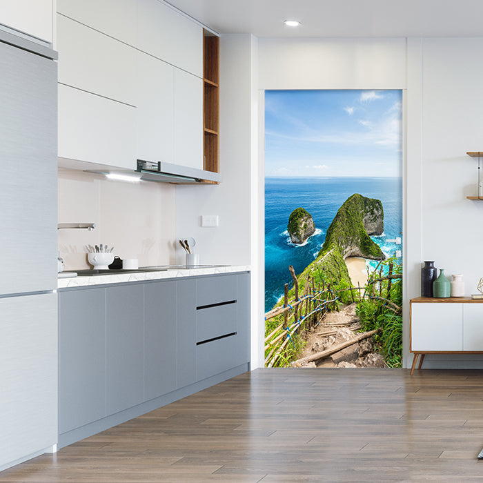 Türtapete Kelingking beach auf Bali, Asien, Urlaub M1104 - Bild 1 Türtapete Kelingking beach auf Bali, Asien, Urlaub M1104 - Bild 1