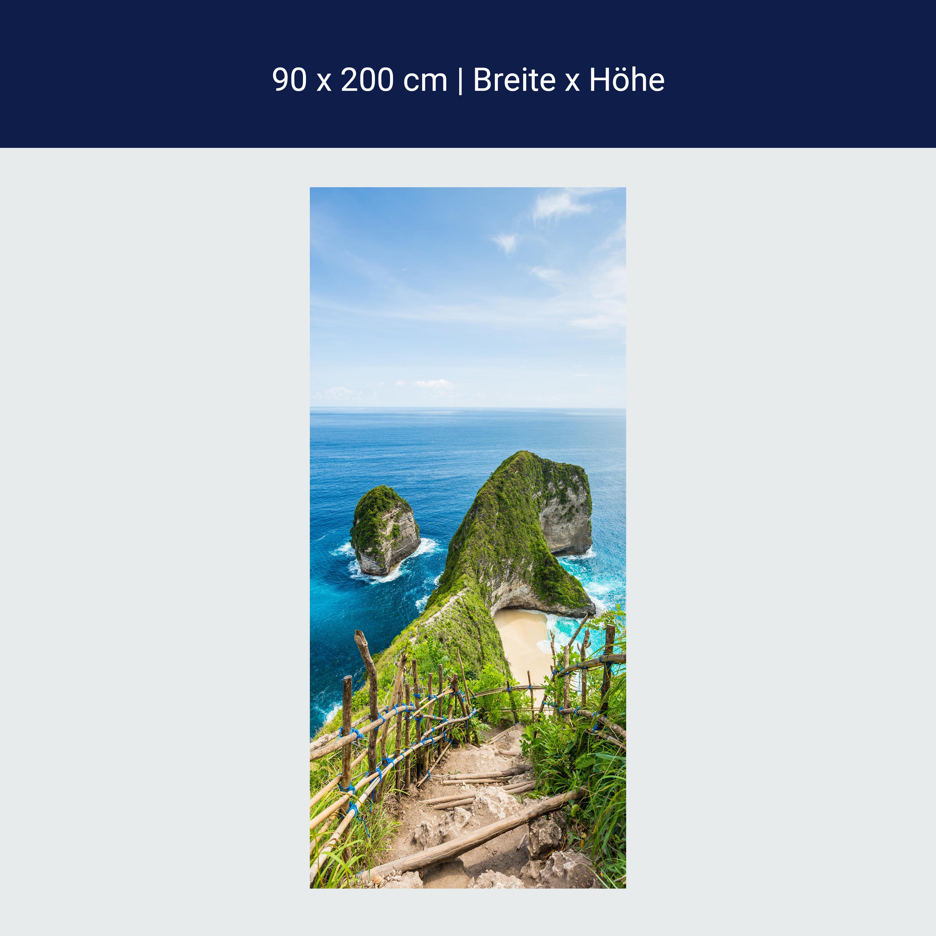 Türtapete Kelingking beach auf Bali, Asien, Urlaub M1104 Türtapete Kelingking beach auf Bali, Asien, Urlaub M1104