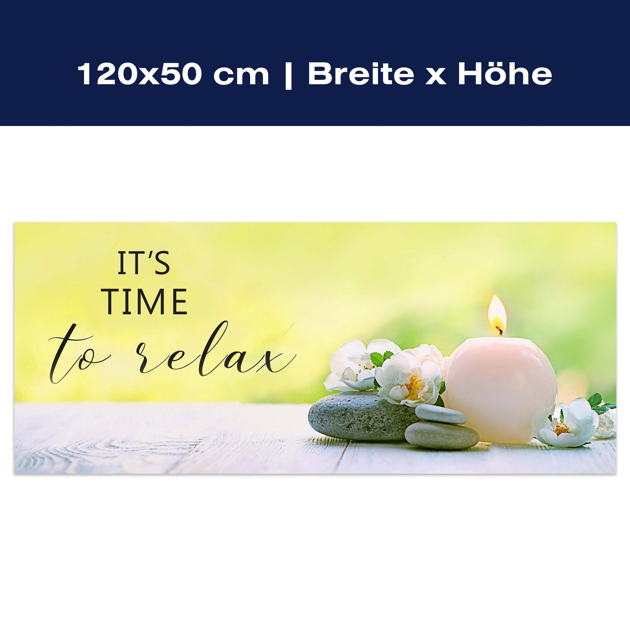 Leinwandbild Time to Relax, Steine, Kerzen, Blüten M1106 Leinwandbild Time to Relax, Steine, Kerzen, Blüten M1106
