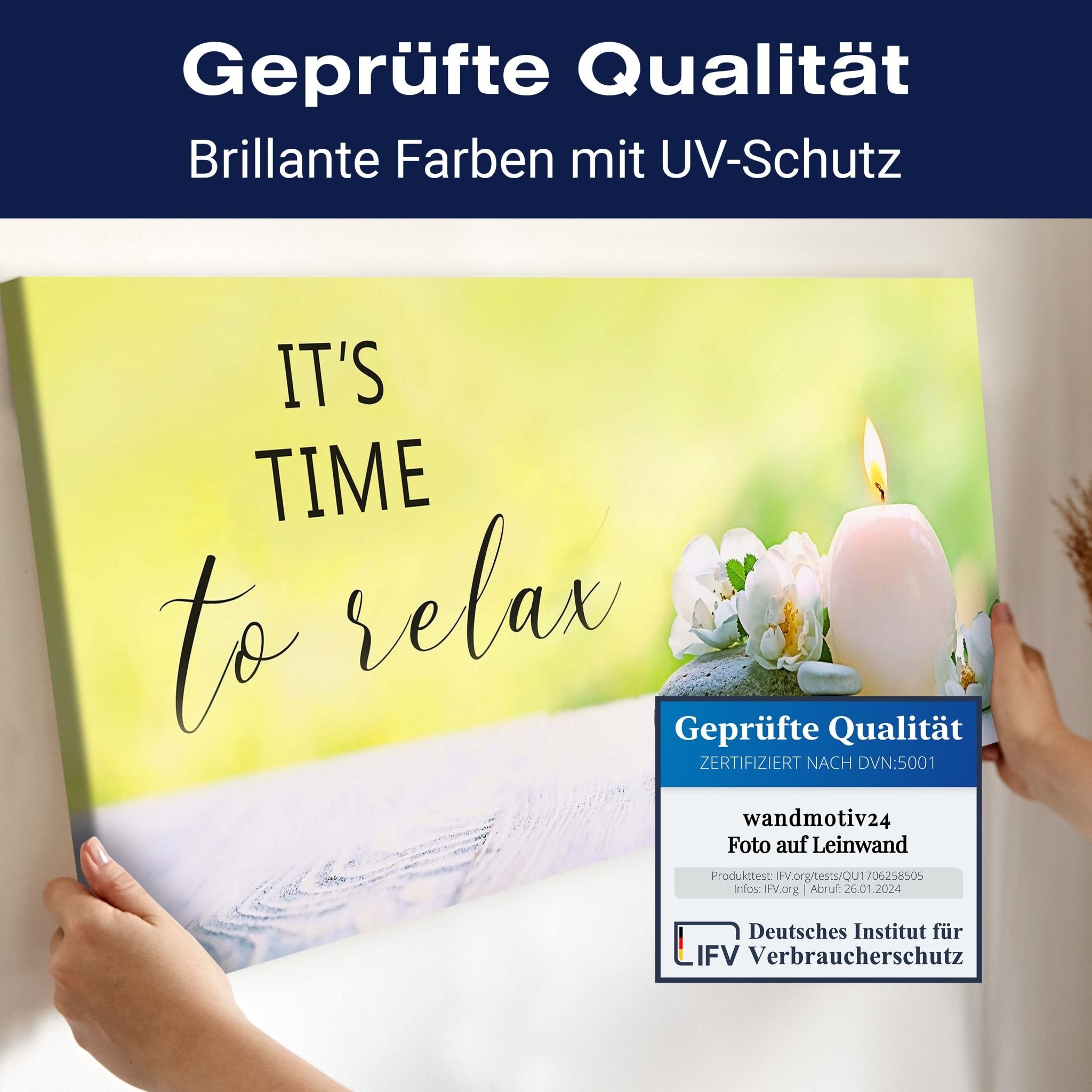 Leinwandbild Time to Relax, Steine, Kerzen, Blüten M1106 kaufen - Bild 4 Leinwandbild Time to Relax, Steine, Kerzen, Blüten M1106 kaufen - Bild 4