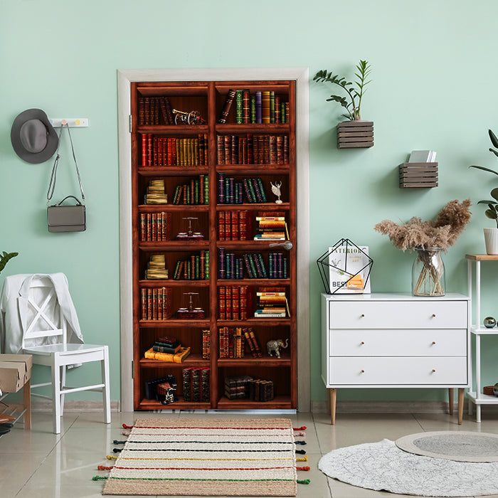 Türtapete Bücher-regal, Schrank, Buch, Figur M1108 - Bild 1 Türtapete Bücher-regal, Schrank, Buch, Figur M1108 - Bild 1