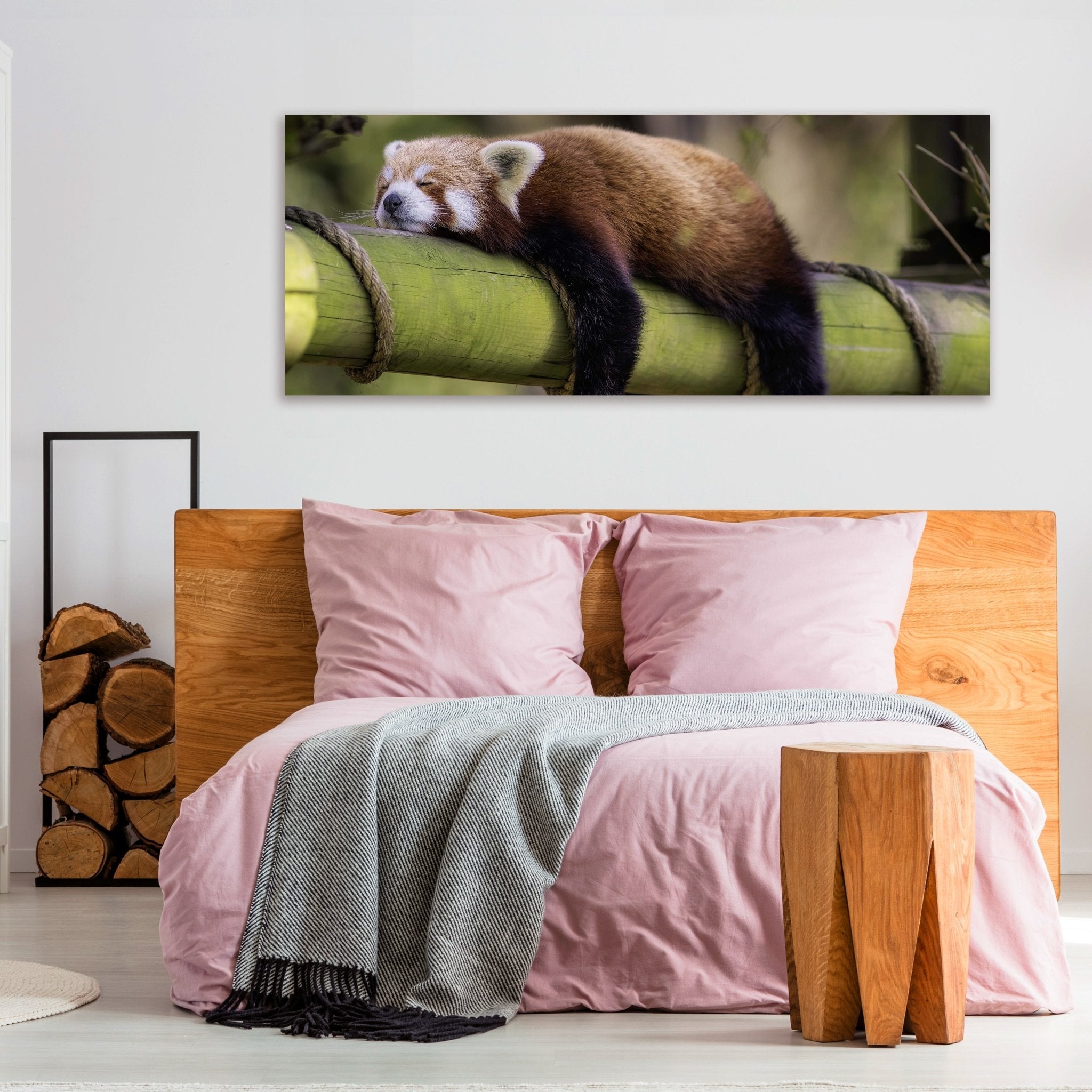 Leinwandbild schlafender roter Panda, Bambus M1114 kaufen - Bild 3 Leinwandbild schlafender roter Panda, Bambus M1114 kaufen - Bild 3