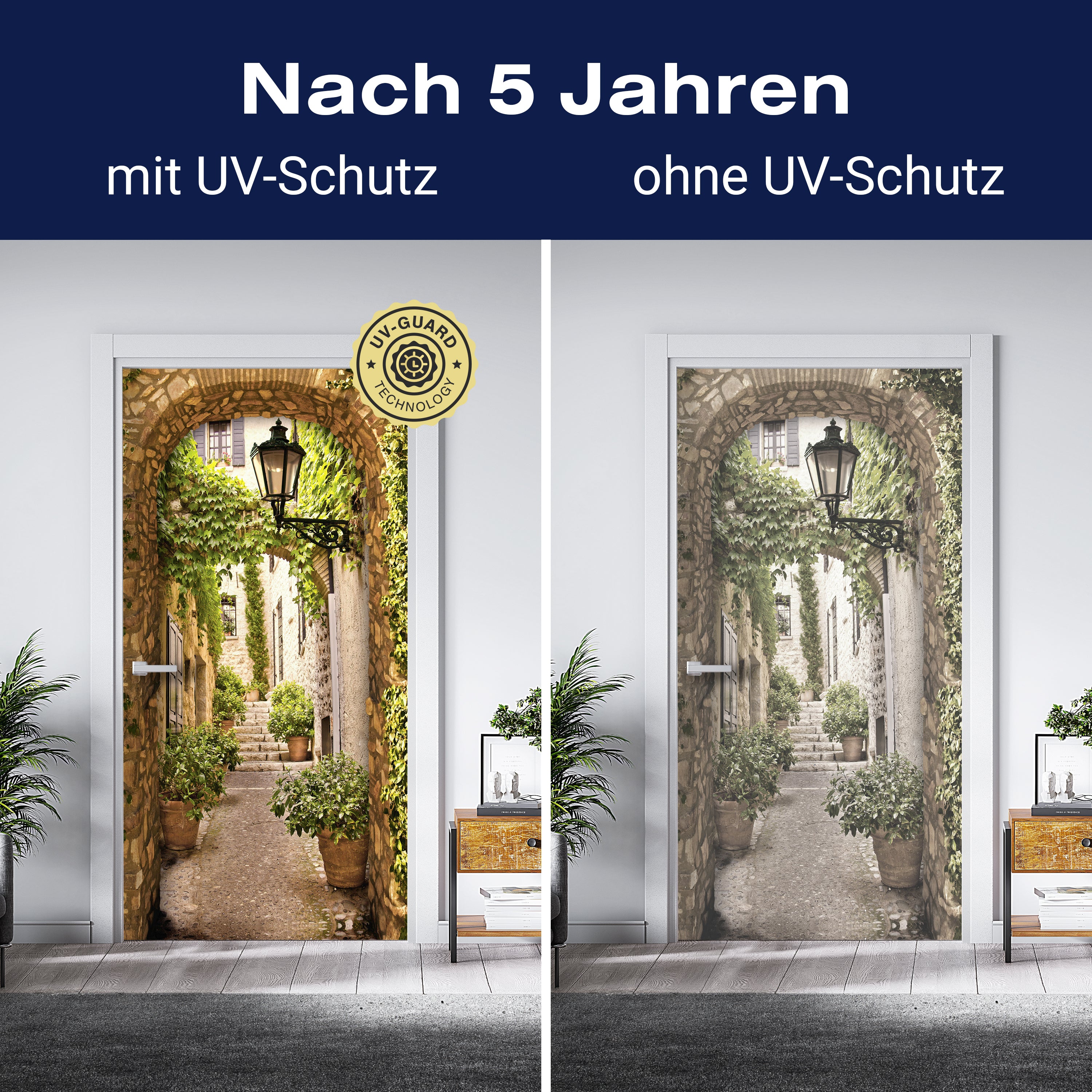 Türtapete kleine Gasse in alter Stadt, Tor-bogen M1114 - Bild 4 Türtapete kleine Gasse in alter Stadt, Tor-bogen M1114 - Bild 4