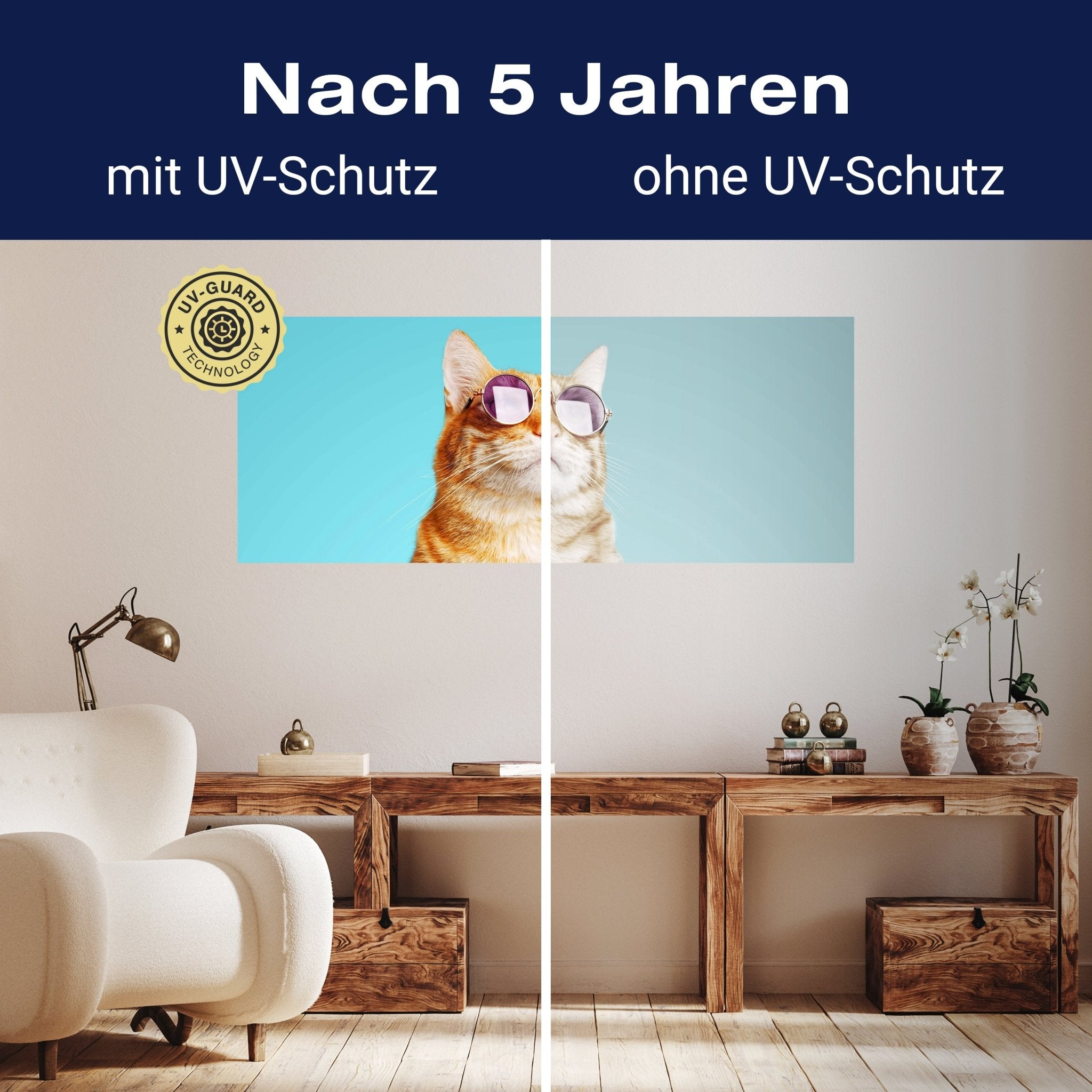 Leinwandbild gestreifte Katze, violette Sonnenbrille M1120 kaufen - Bild 9 Leinwandbild gestreifte Katze, violette Sonnenbrille M1120 kaufen - Bild 9