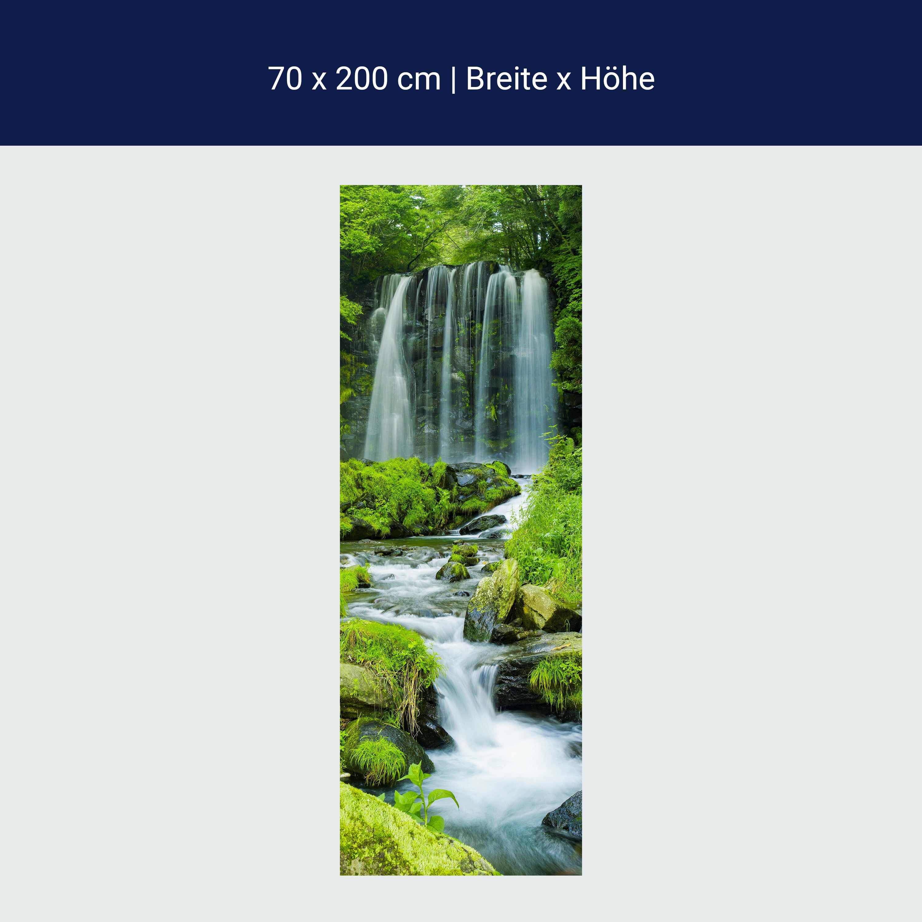 Türtapete Wasserfall im Dschungel, Wald, Wasser M1122 Türtapete Wasserfall im Dschungel, Wald, Wasser M1122