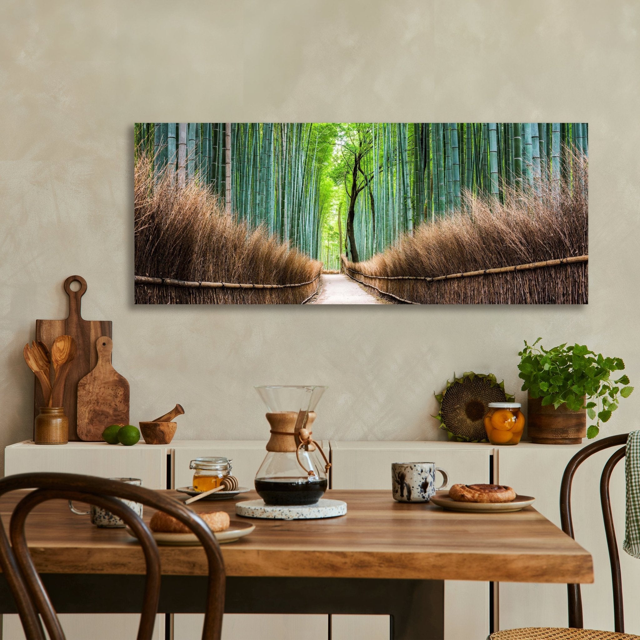 Leinwandbild Bambus Weg Wald Zaun M1126 kaufen - Bild 3 Leinwandbild Bambus Weg Wald Zaun M1126 kaufen - Bild 3