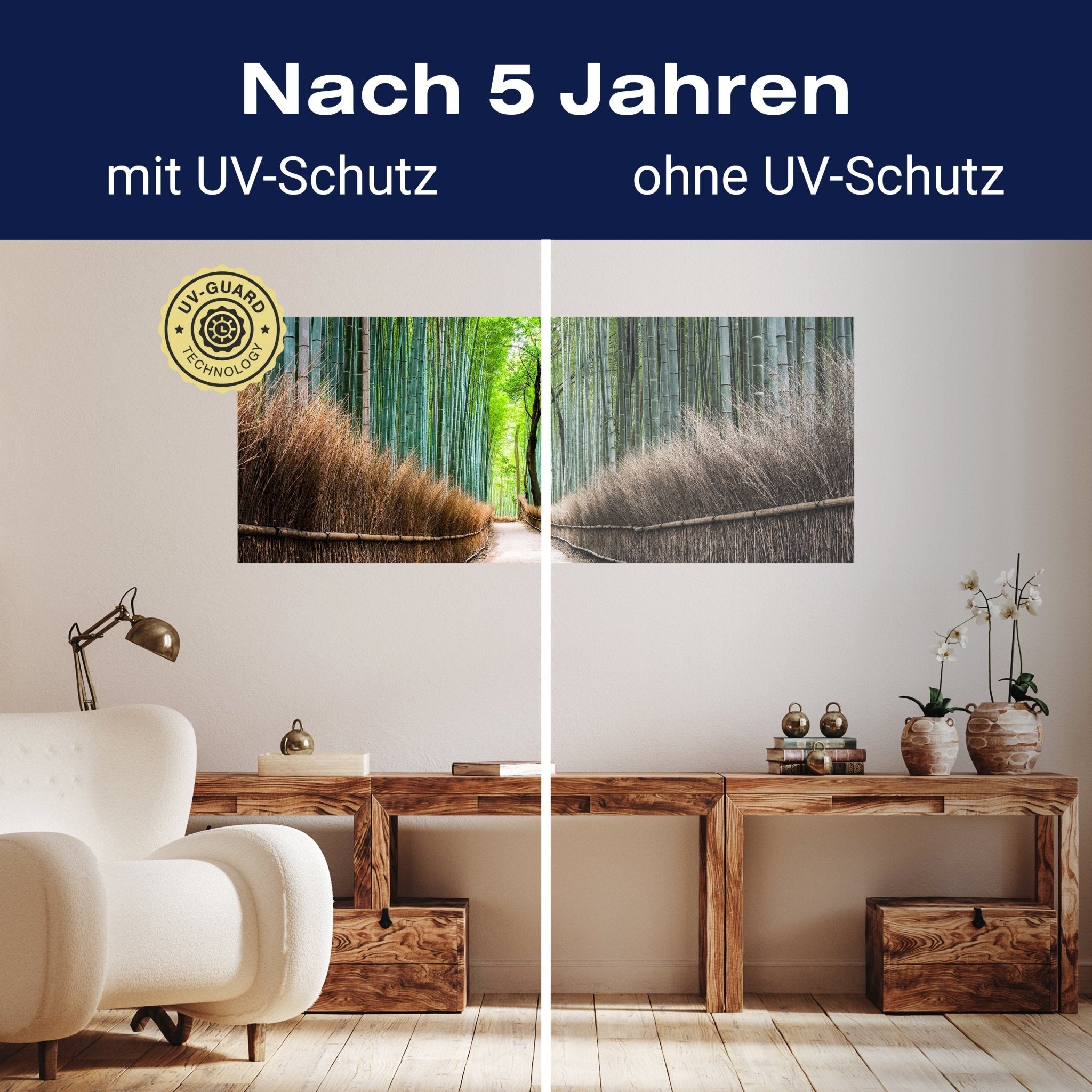 Leinwandbild Bambus Weg Wald Zaun M1126 kaufen - Bild 9 Leinwandbild Bambus Weg Wald Zaun M1126 kaufen - Bild 9