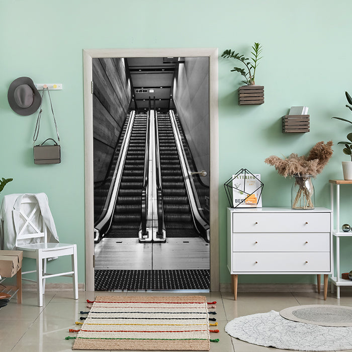 Türtapete 2 Roll-treppen nebeneinander, Treppe M1133 - Bild 1 Türtapete 2 Roll-treppen nebeneinander, Treppe M1133 - Bild 1