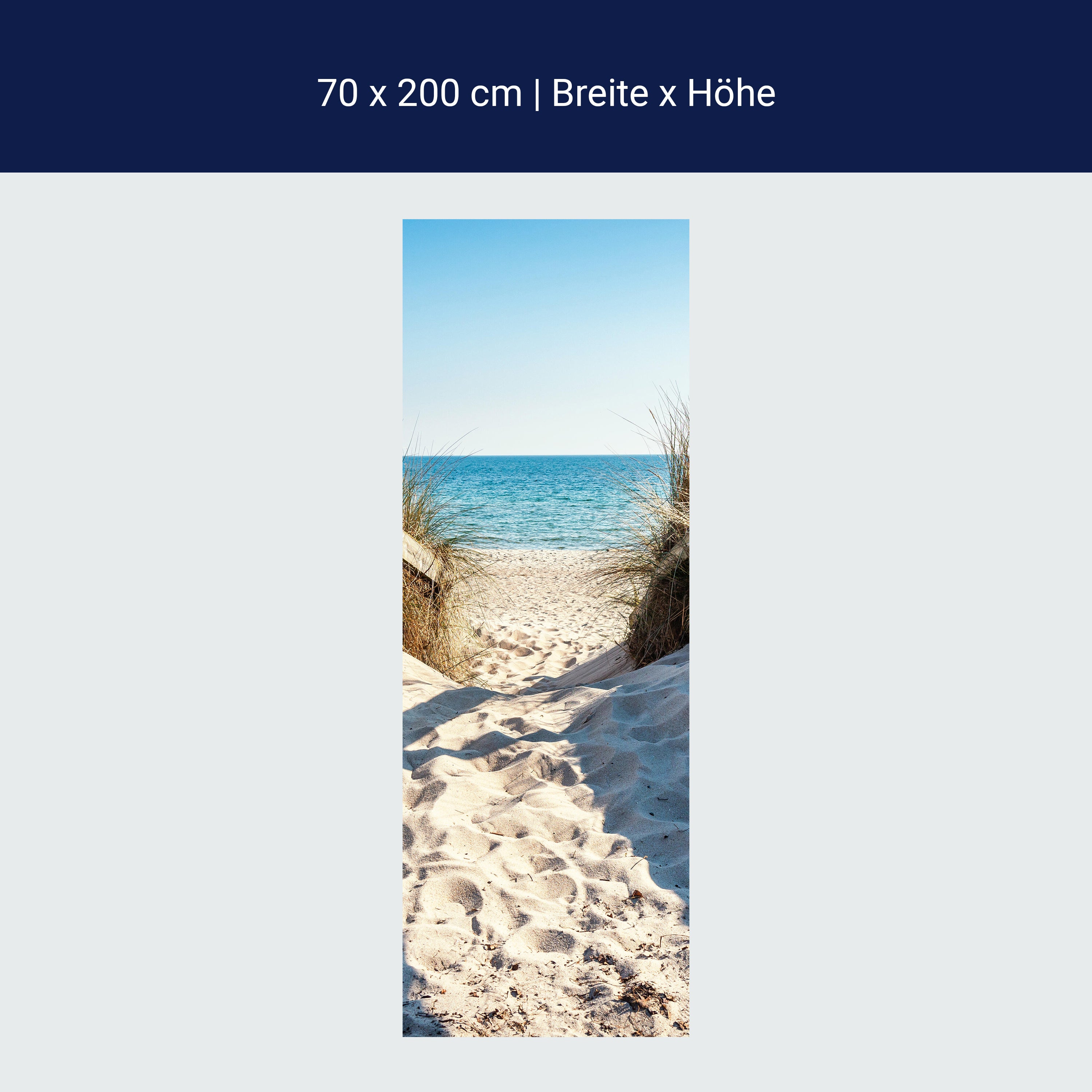 Türtapete Weg an den Sand-strand, Meer, Wasser M1134 Türtapete Weg an den Sand-strand, Meer, Wasser M1134