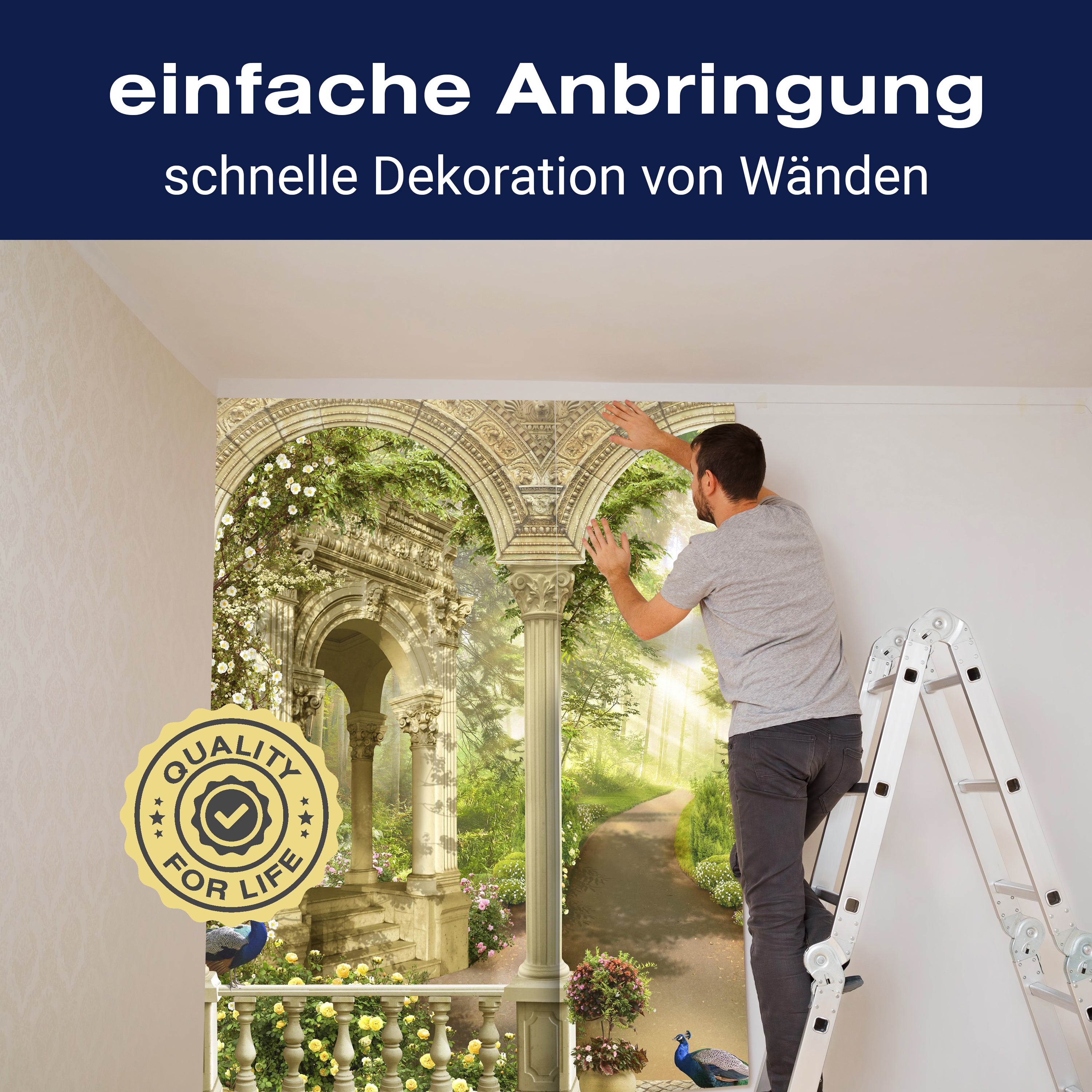 Fototapete Park Garten Blumen M1136 - Bild 3 Fototapete Park Garten Blumen M1136 - Bild 3