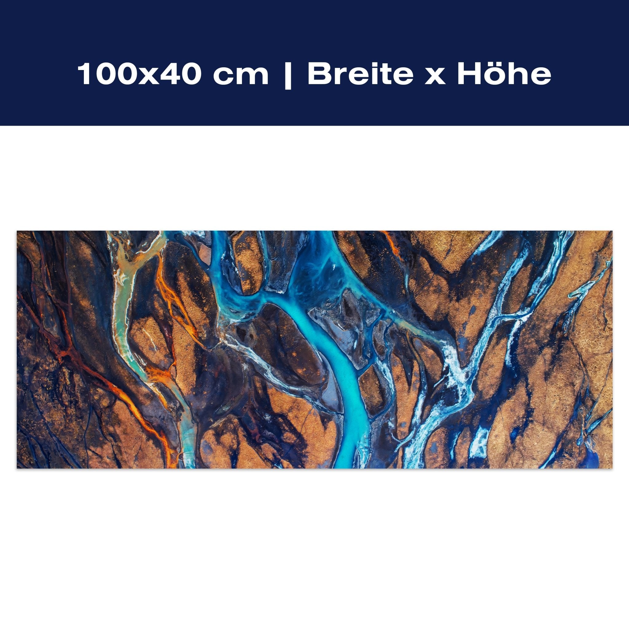 Leinwandbild Fluss in Island M1139 Leinwandbild Fluss in Island M1139