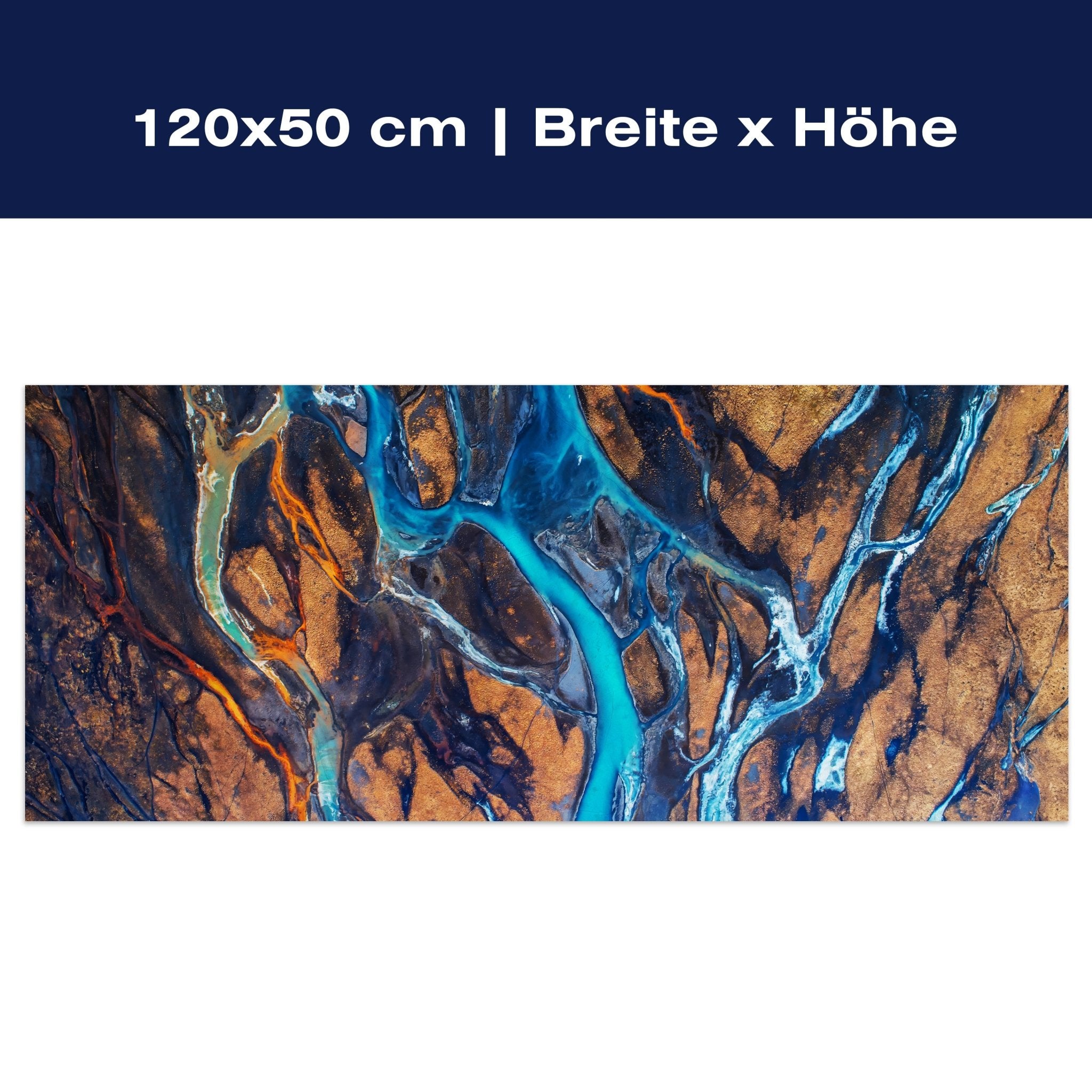 Leinwandbild Fluss in Island M1139 Leinwandbild Fluss in Island M1139