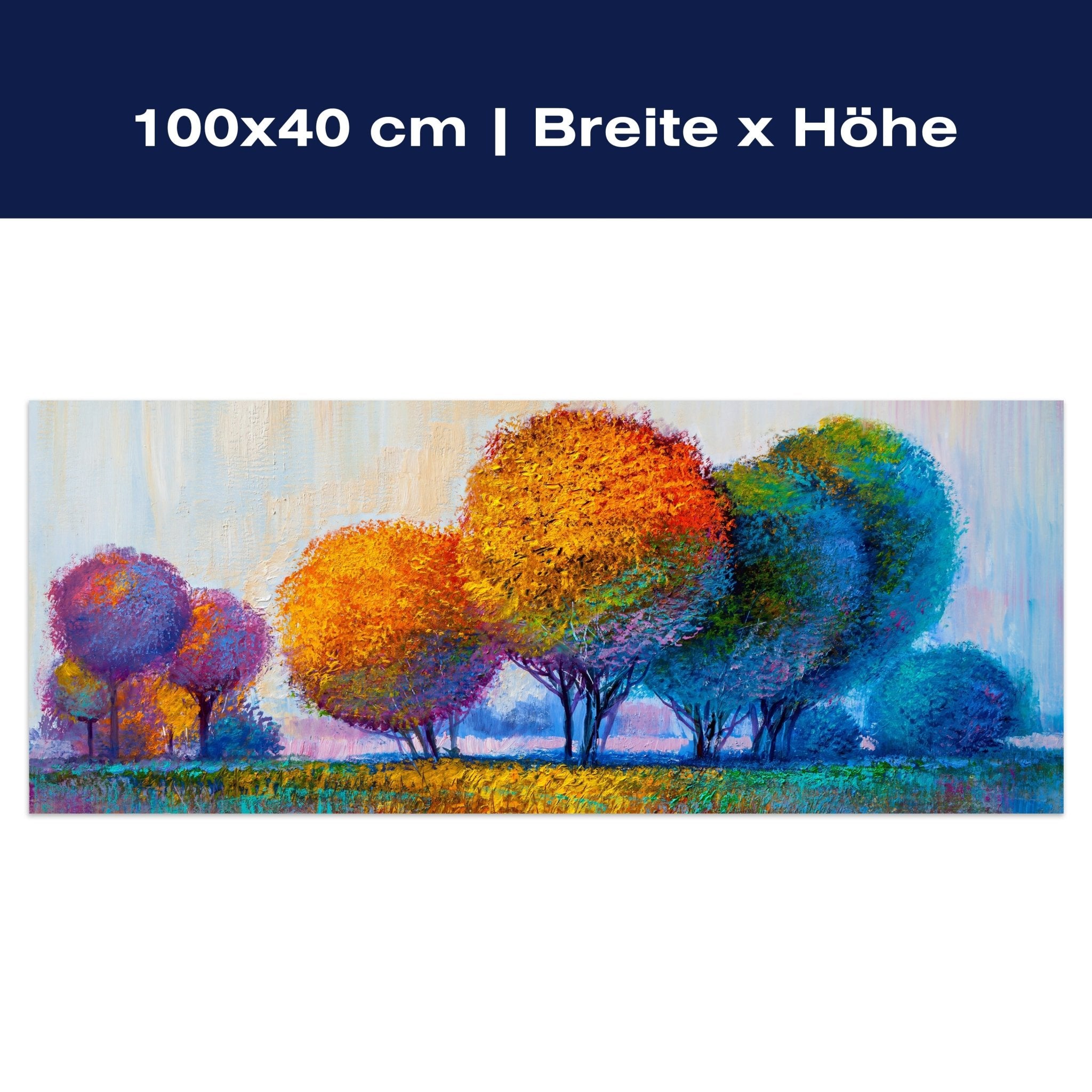 Leinwandbild Baumlandschaft im Gemälde M1140 Leinwandbild Baumlandschaft im Gemälde M1140