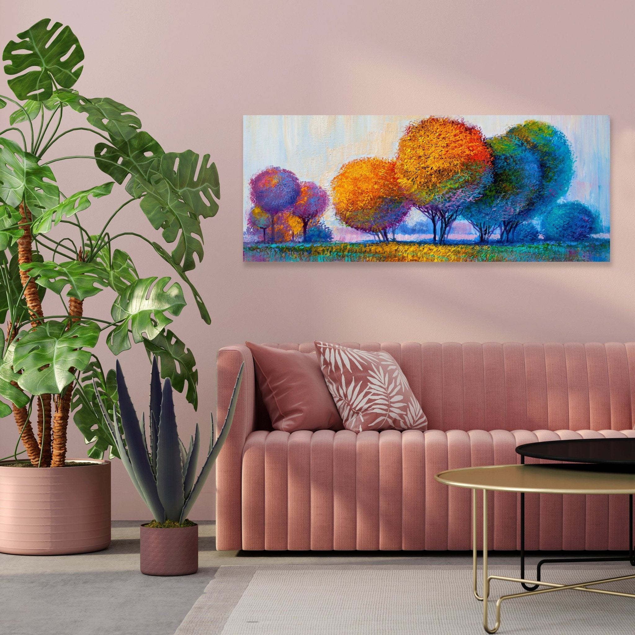 Leinwandbild Baumlandschaft im Gemälde M1140 kaufen - Bild 3 Leinwandbild Baumlandschaft im Gemälde M1140 kaufen - Bild 3