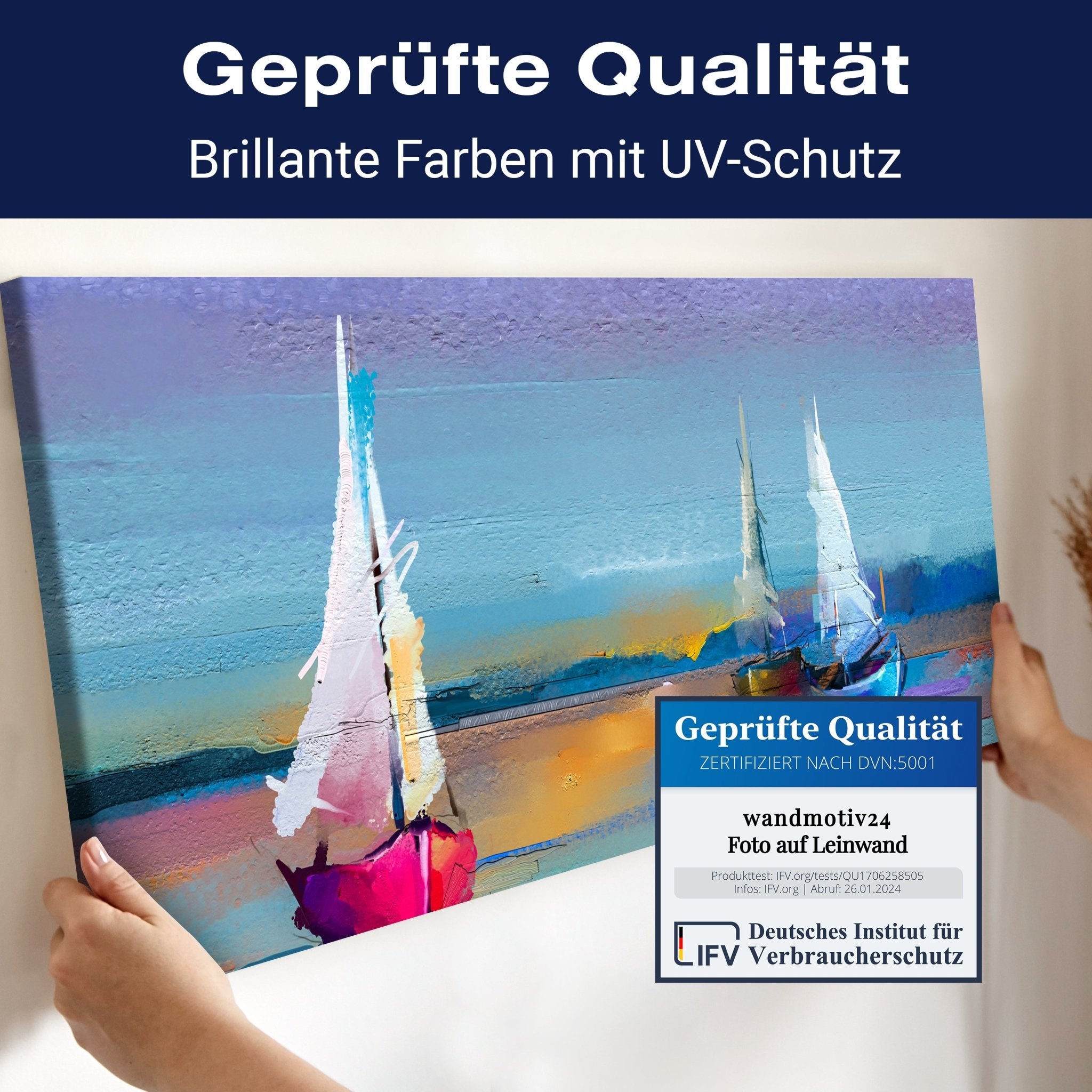 Leinwandbild Meer und Boote Malerei M1141 kaufen - Bild 4 Leinwandbild Meer und Boote Malerei M1141 kaufen - Bild 4