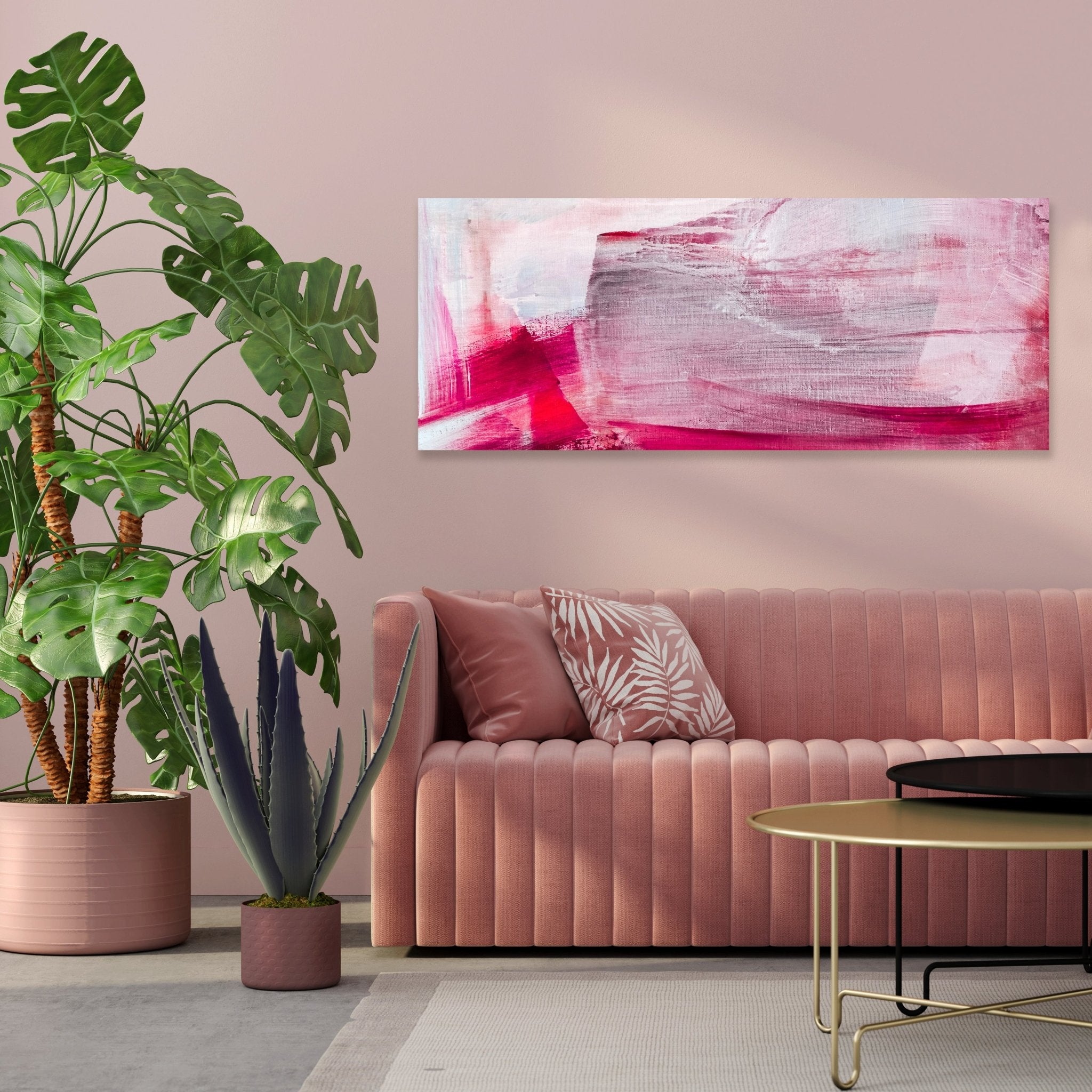 Leinwandbild Gemalte Leinwandstruktur M1150 kaufen - Bild 3 Leinwandbild Gemalte Leinwandstruktur M1150 kaufen - Bild 3