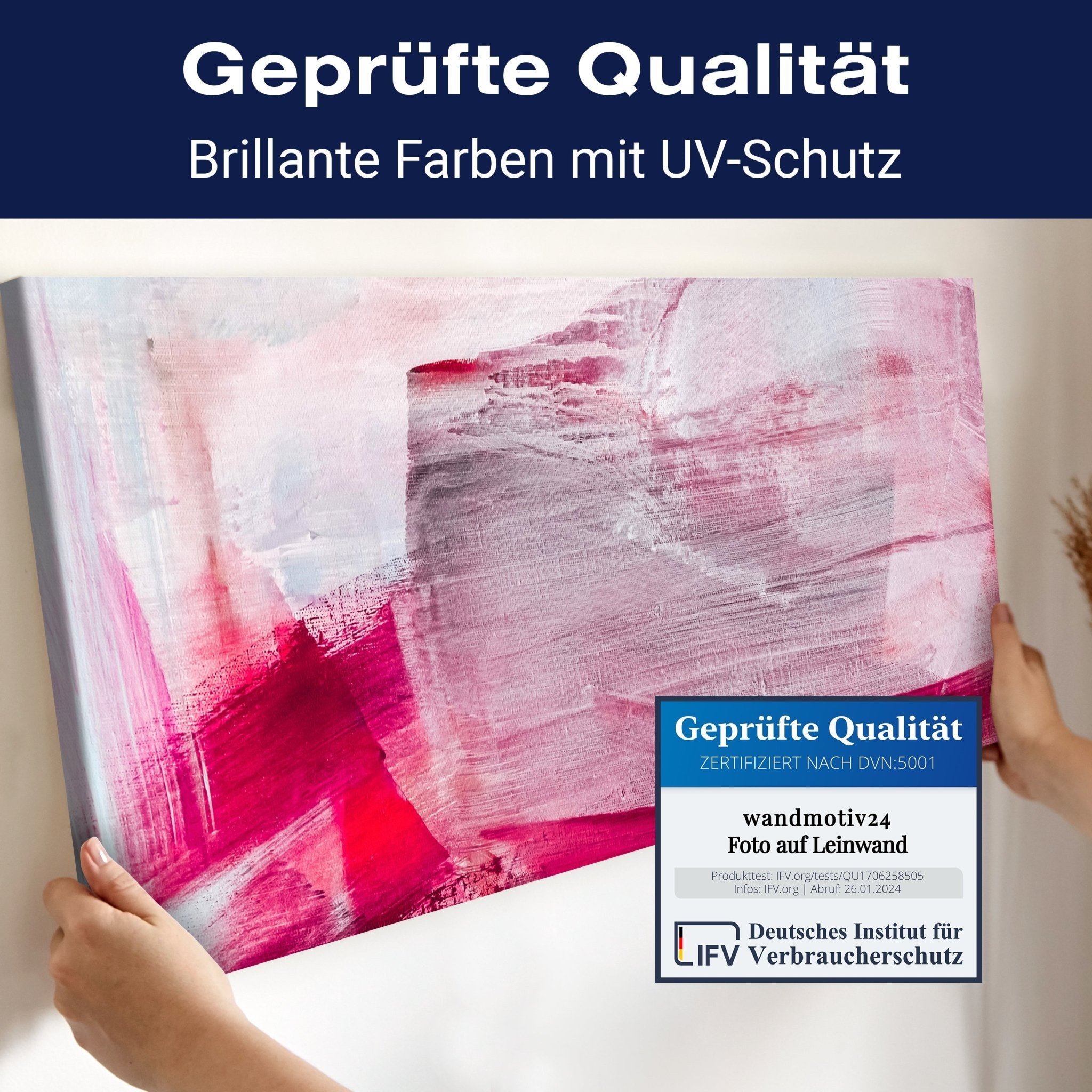 Leinwandbild Gemalte Leinwandstruktur M1150 kaufen - Bild 4 Leinwandbild Gemalte Leinwandstruktur M1150 kaufen - Bild 4